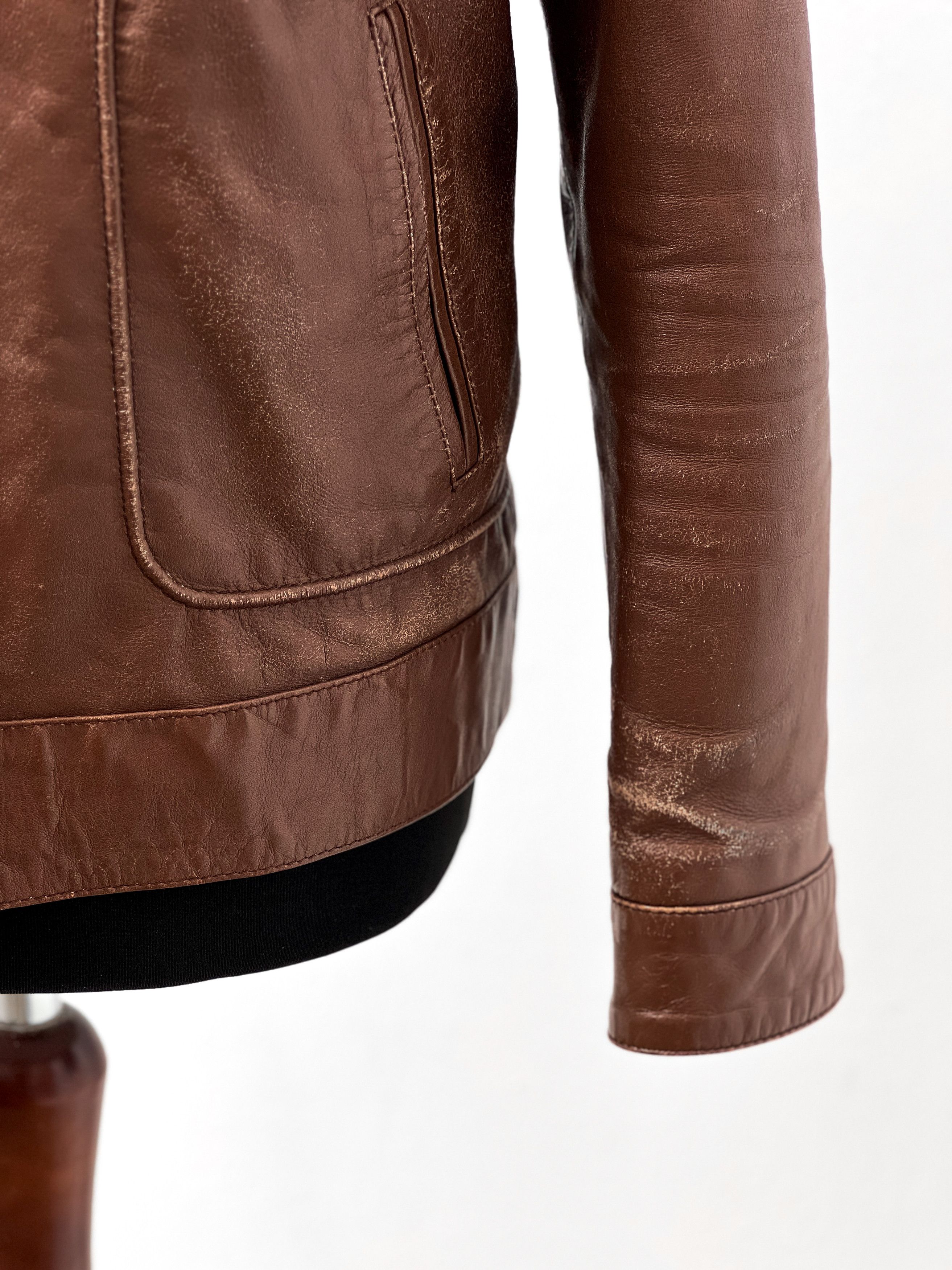 Other Lambskin Leather Quarantined Fashion Leather Jacket Size US M / EU 48-50 / 2 - 4 Thumbnail