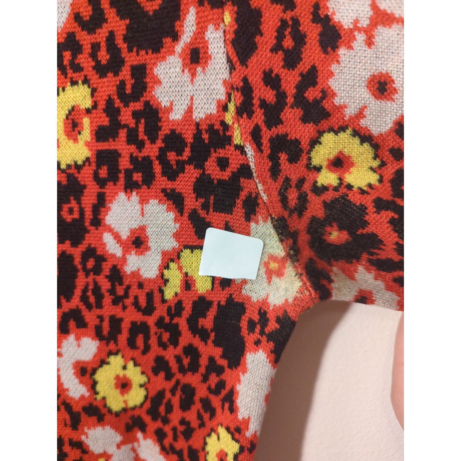 The Kooples RTR The Kooples XL Red Black Floral Sweater Mock Maxi Dress Size XL / US 12-14 / IT 48-50 - 5 Thumbnail