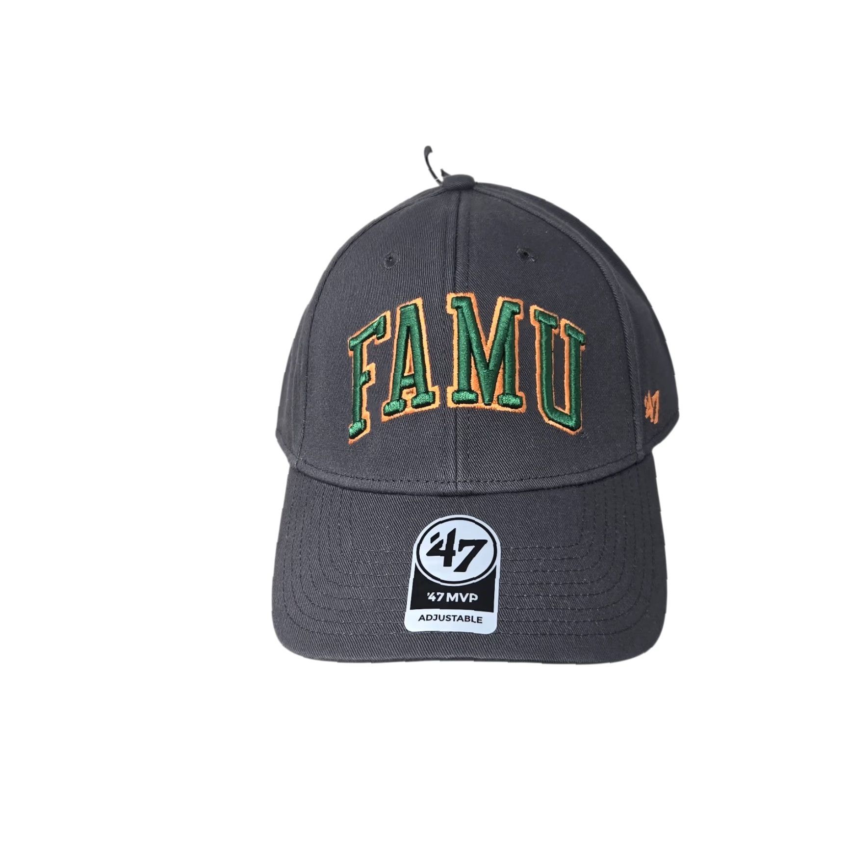 Vintage '47 FAMU Rattlers Hat Strapback Gray Embroidered NWT Adjustable Cotton Men's Snapback University College Sports Hats Size ONE SIZE - 3 Thumbnail