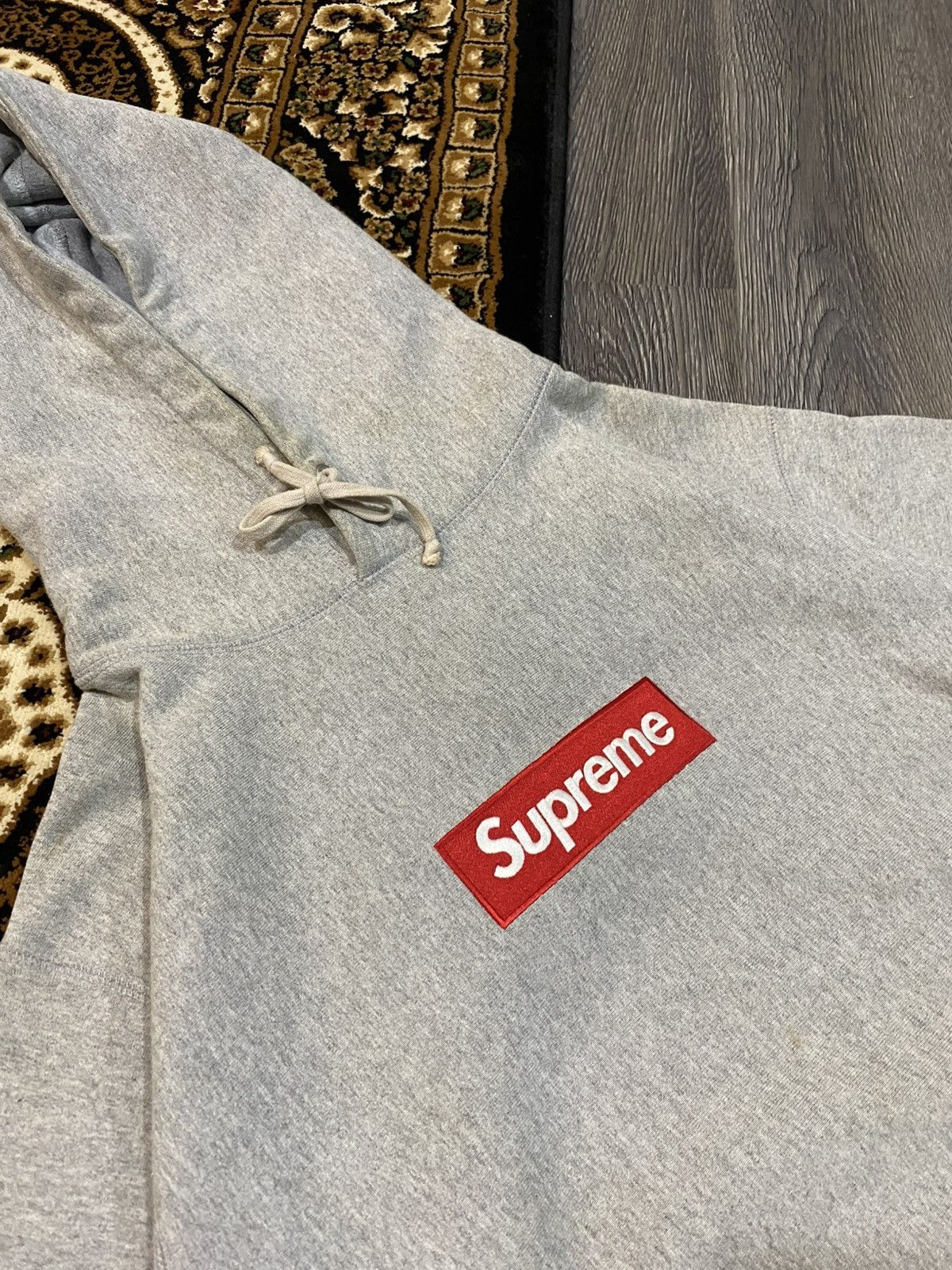 Supreme Supreme 2012 Logo Box OG Hoodie Size US L / EU 52-54 / 3 - 4 Thumbnail