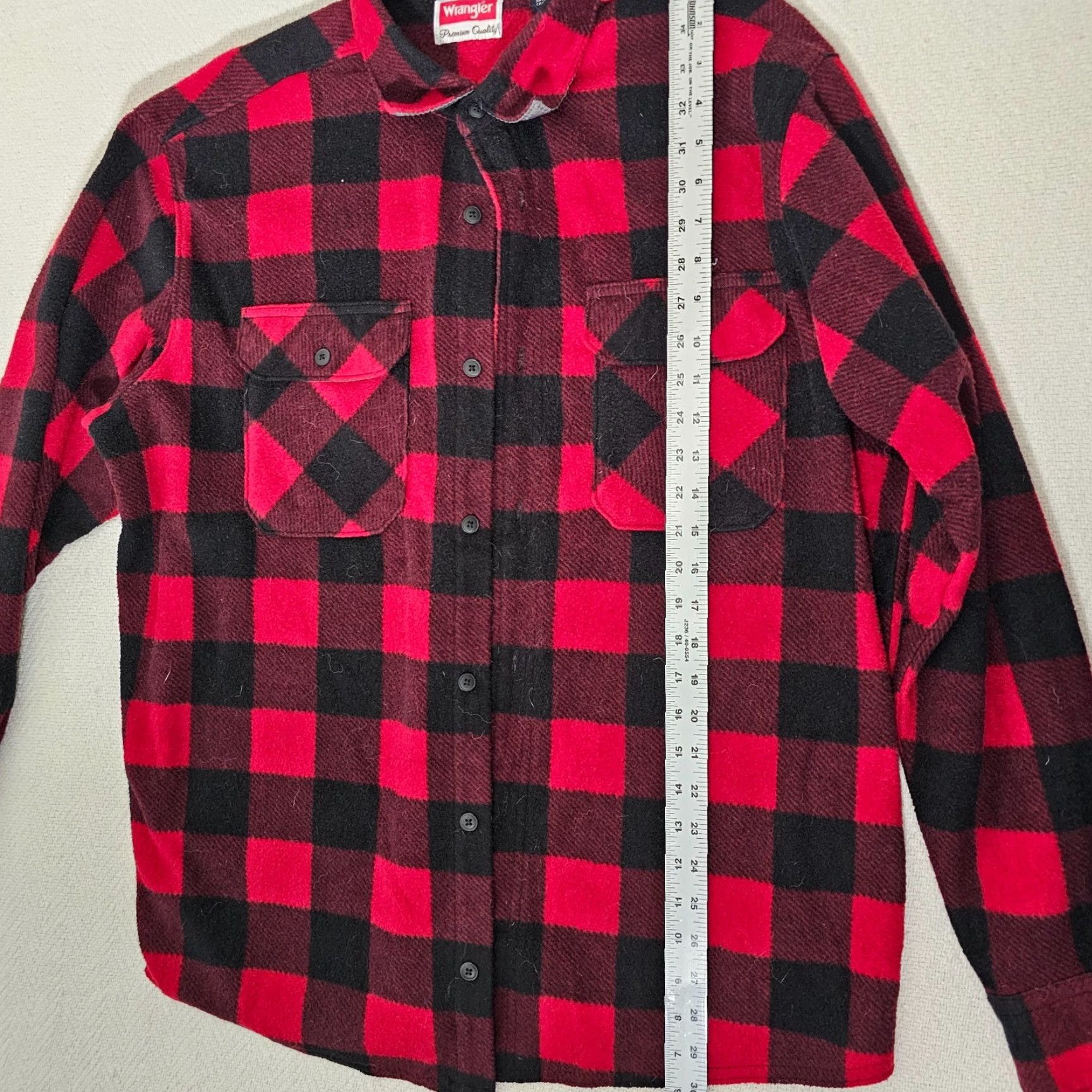 Wrangler Wrangler Shirt Mens L Red Plaid Flannel Long Sleeve Western Pockets Button-Up Size US L / EU 52-54 / 3 - 4 Thumbnail