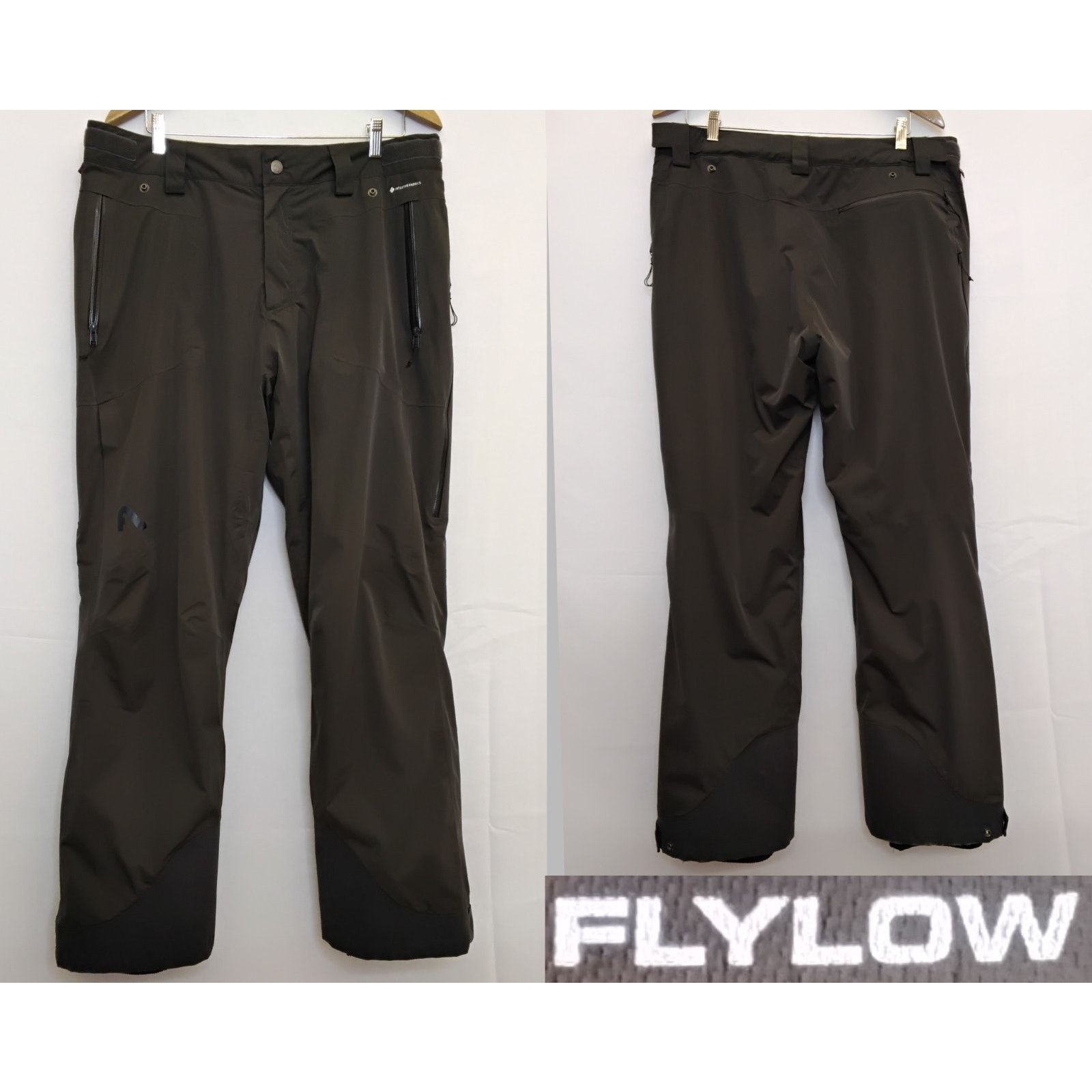 Flylow Flylow Ski Pants Men's XL Gray Insulated Elastic Waist Size US 38 / EU 54 - 1 Thumbnail