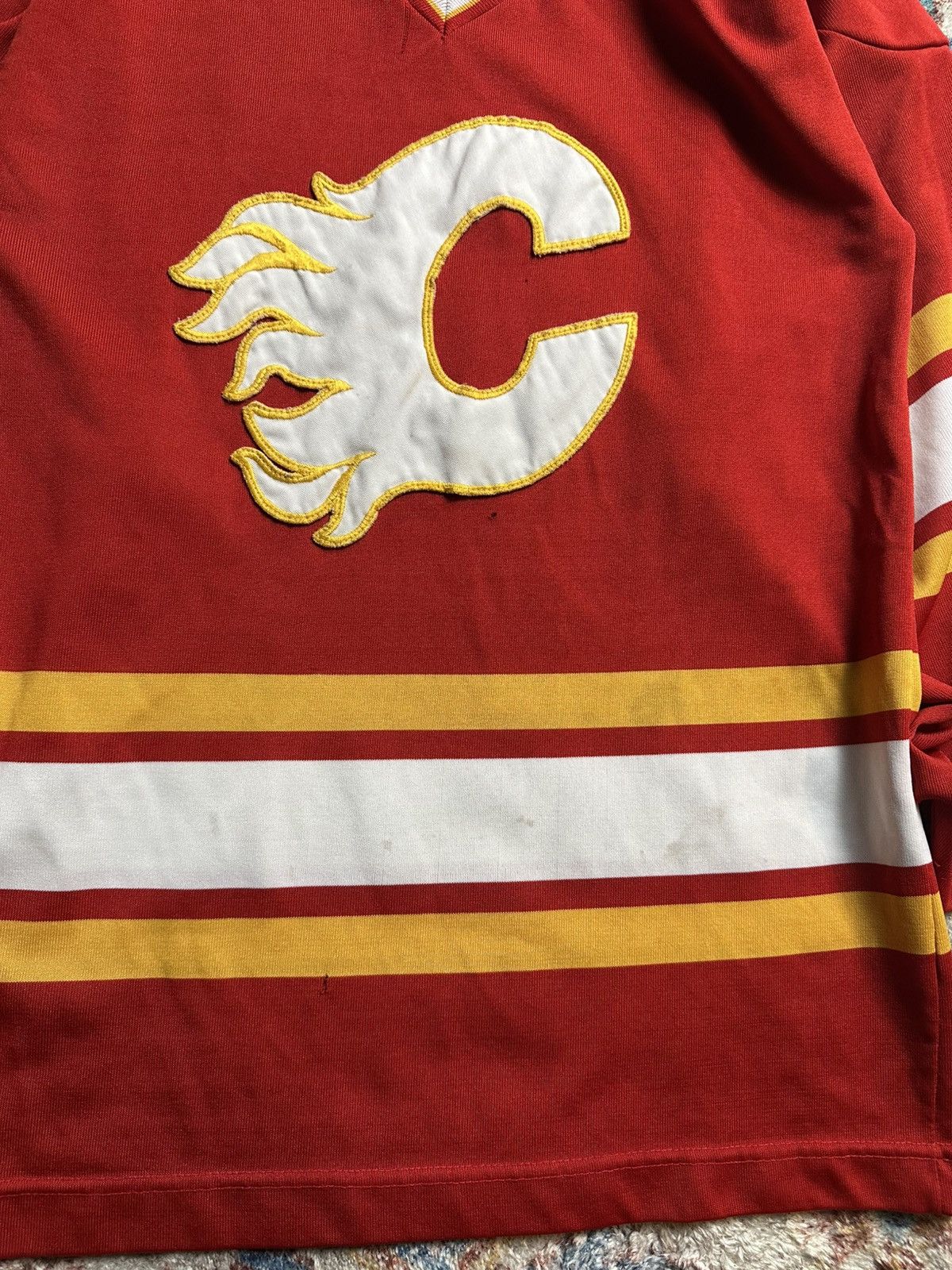 NHL × Vintage Vintage 80s NHL Calgary Flames Hockey Jersey Medium Size US M / EU 48-50 / 2 - 4 Thumbnail