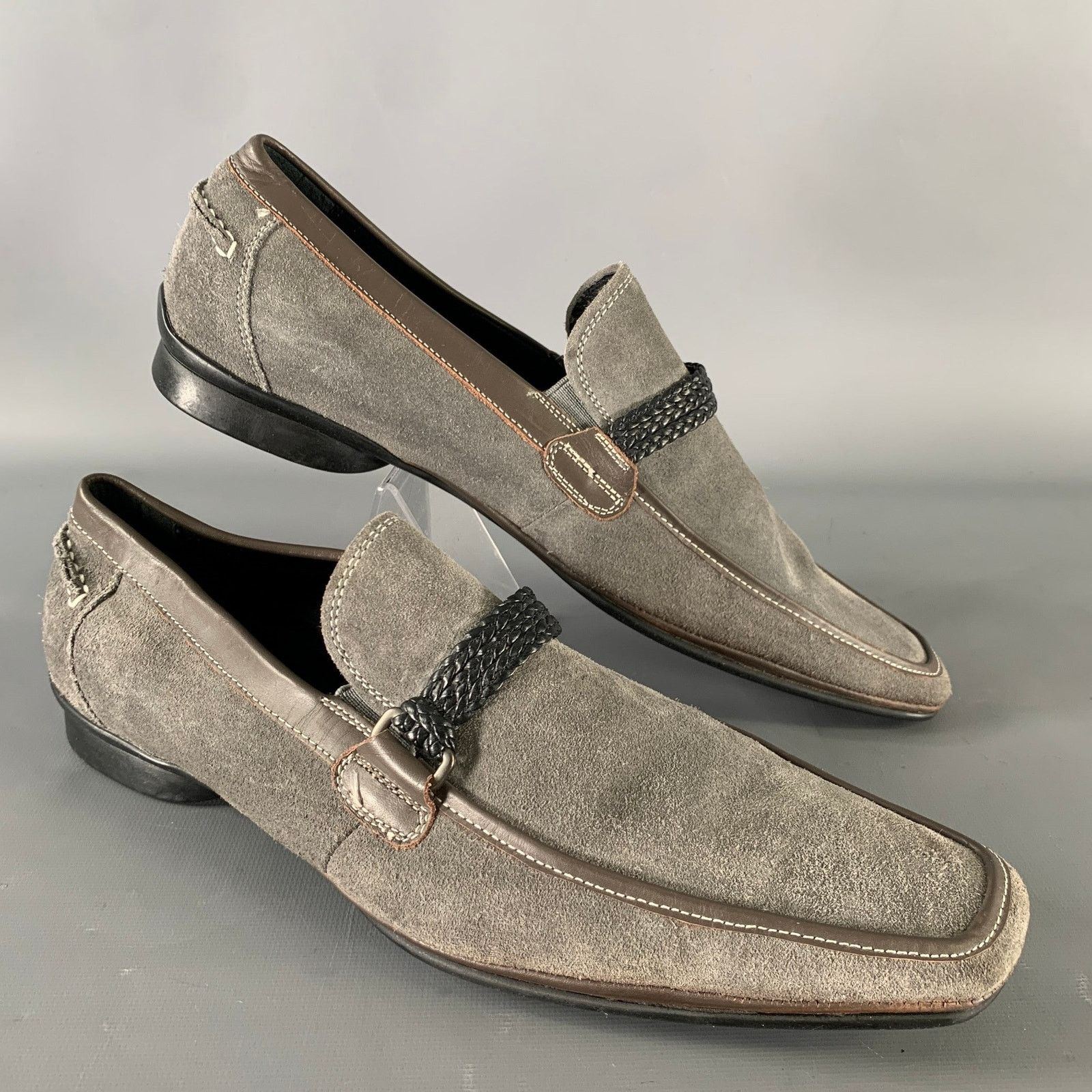 Kenneth Cole KENNETH COLE Size 10 Grey Leather Loafers Size US 10 / EU 43 - 1 Thumbnail