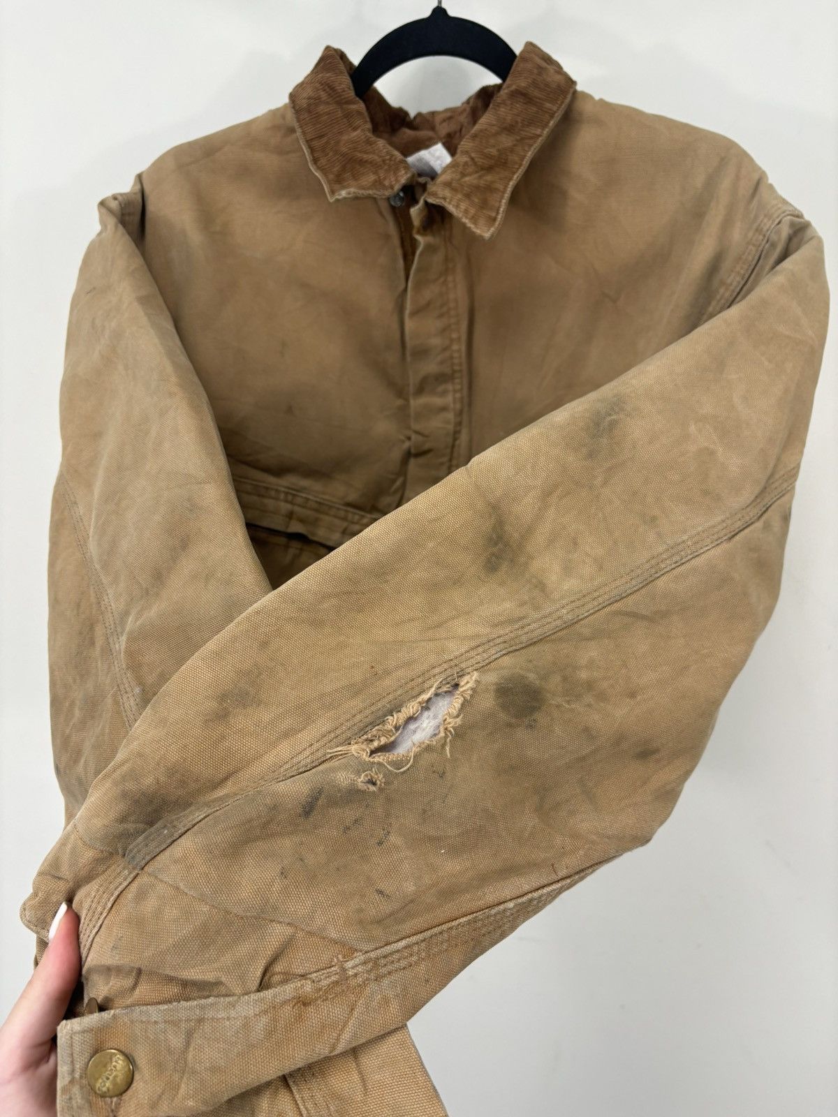 Carhartt Vintage 90s Carhartt USA Made Y2K Work Boxy Cropped Jacket Size US M / EU 48-50 / 2 - 13 Thumbnail