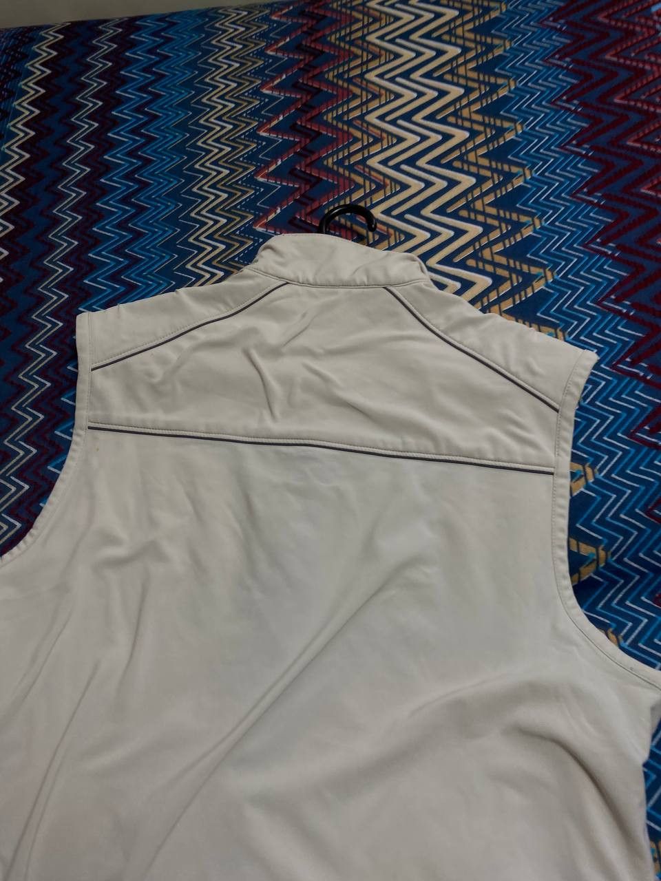 Nike × Vintage Vintage Nike Cream White Zip up Vest Size US S / EU 44-46 / 1 - 8 Thumbnail