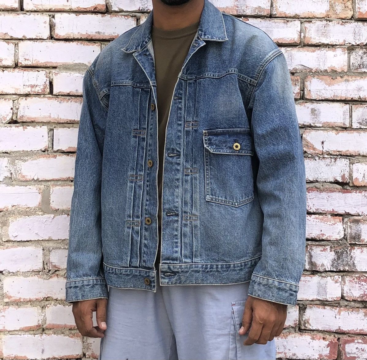 Johnbull Attick by Johnbull Type 1 Denim Jacket Made In Japan Size US L / EU 52-54 / 3 - 4 Thumbnail