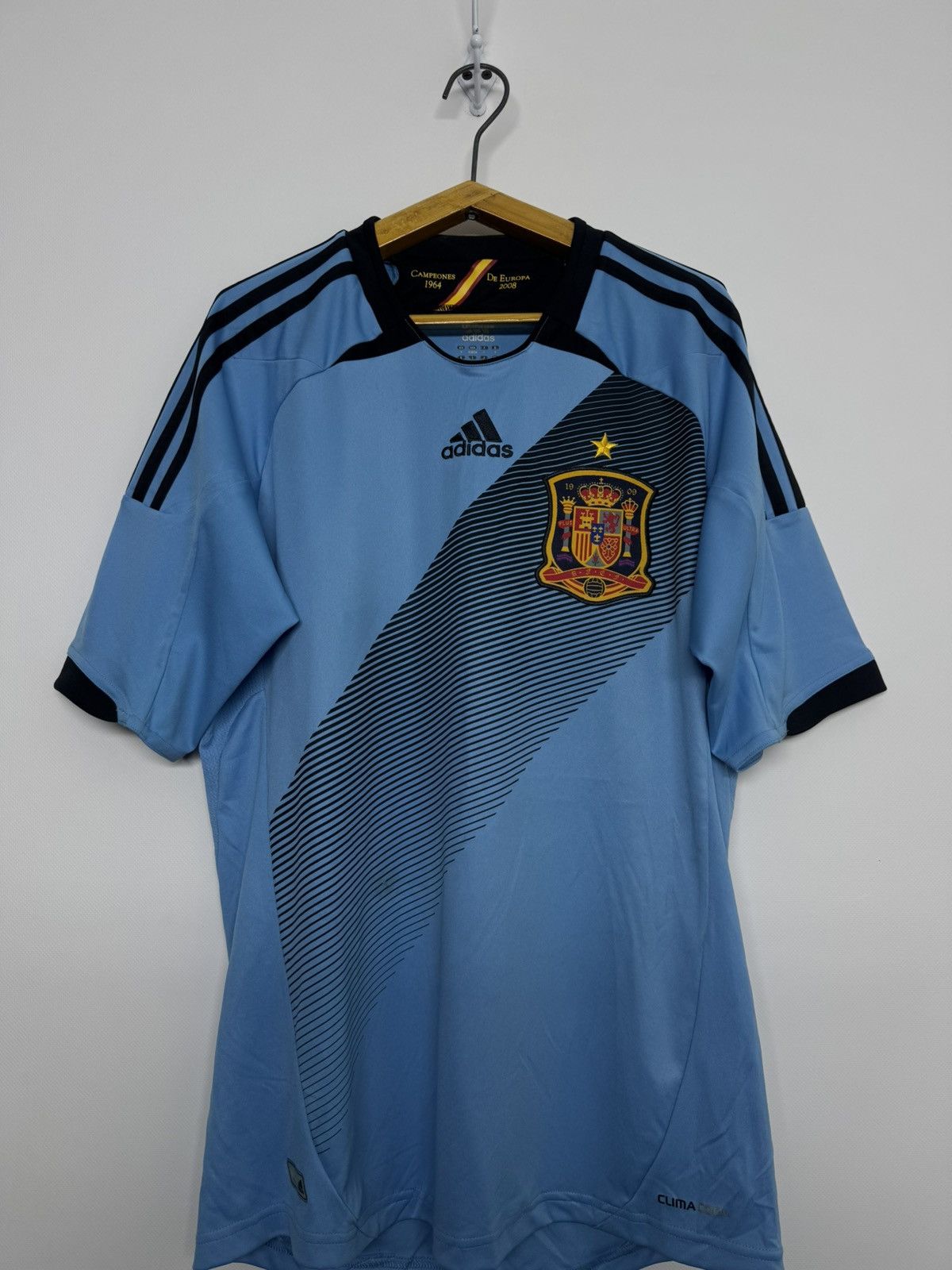 Adidas National Team Spain Adidas 2012 Away Football Soccer Jersey Size US S / EU 44-46 / 1 - 2 Thumbnail