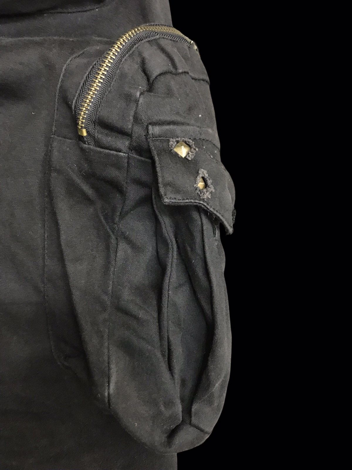 Designer × Japanese Brand semanticdesign Japan Faded Holes Style Spiky Zipper Pant F33 Size US 30 / EU 46 - 11 Thumbnail