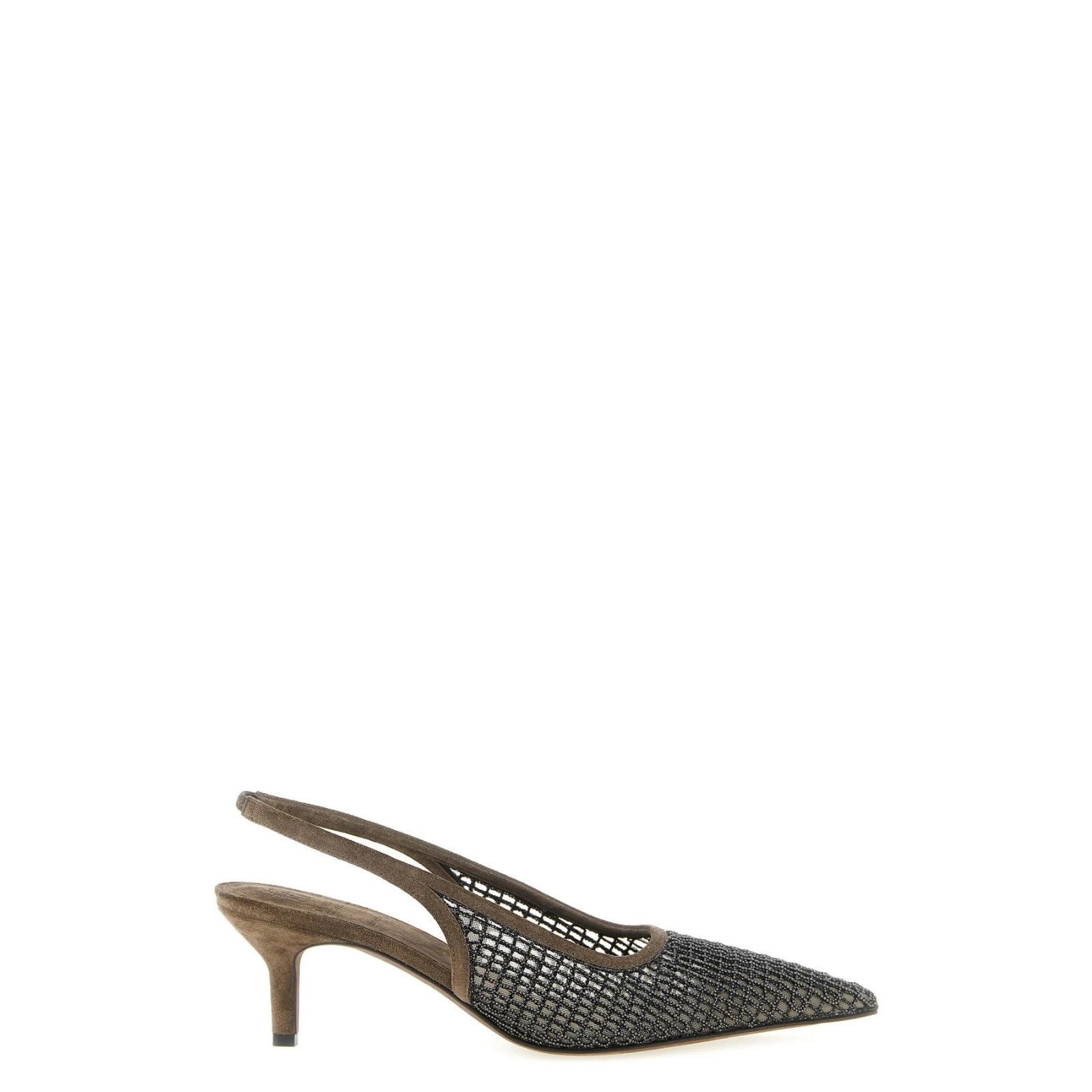 BRUNELLO CUCINELLI $1950 Brown City 55mm Pumps New & Authent
