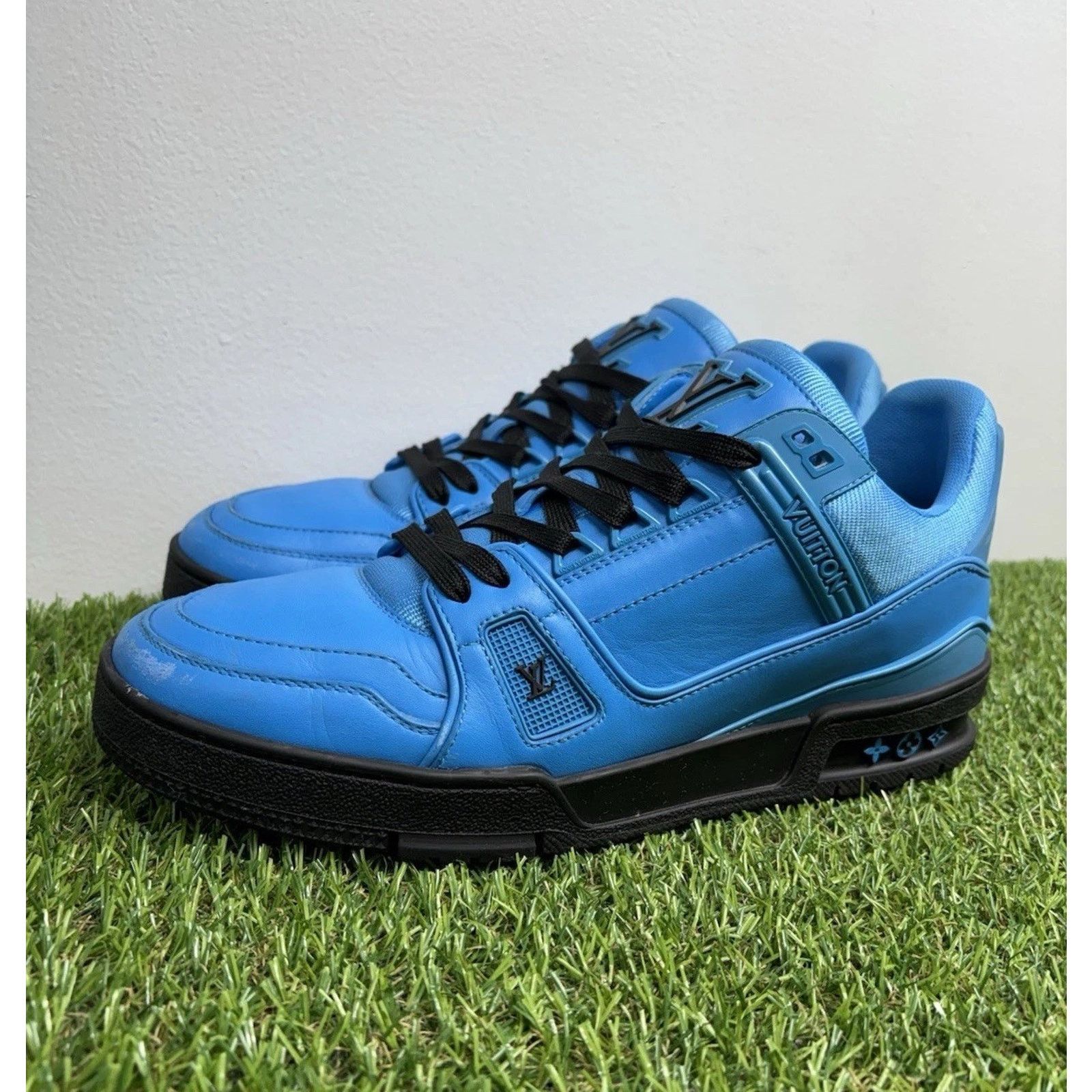 Louis Vuitton 8-8.5 US Louis Vuitton Trainer ' Blue Black ' | SUPER CLEAN! Size US 8 / EU 41 - 1 Thumbnail
