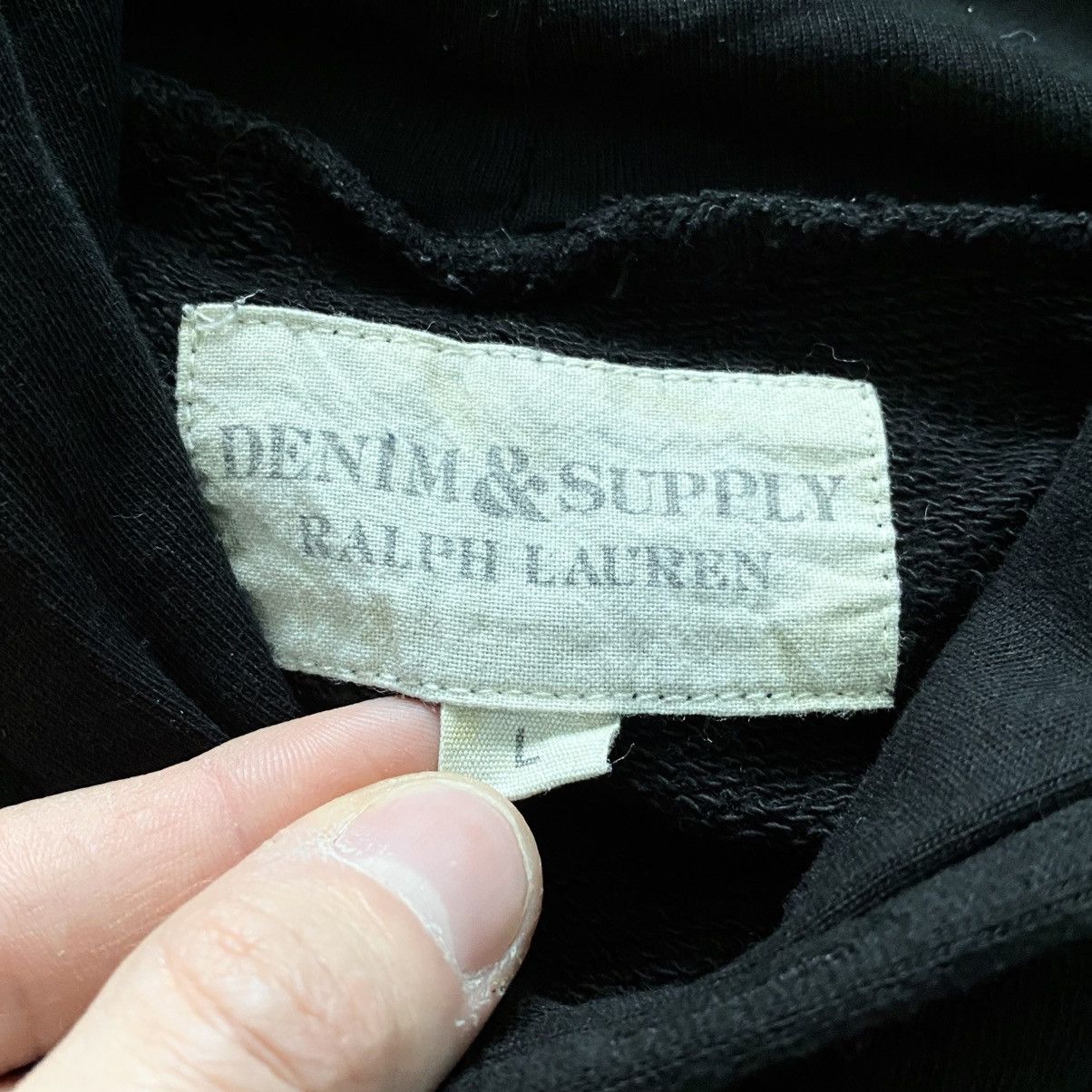 Denim & Supply Ralph Lauren Vintage Denim & Supply Ralph Lauren Big Logo Rare Hoodie Size US L / EU 52-54 / 3 - 3 Thumbnail