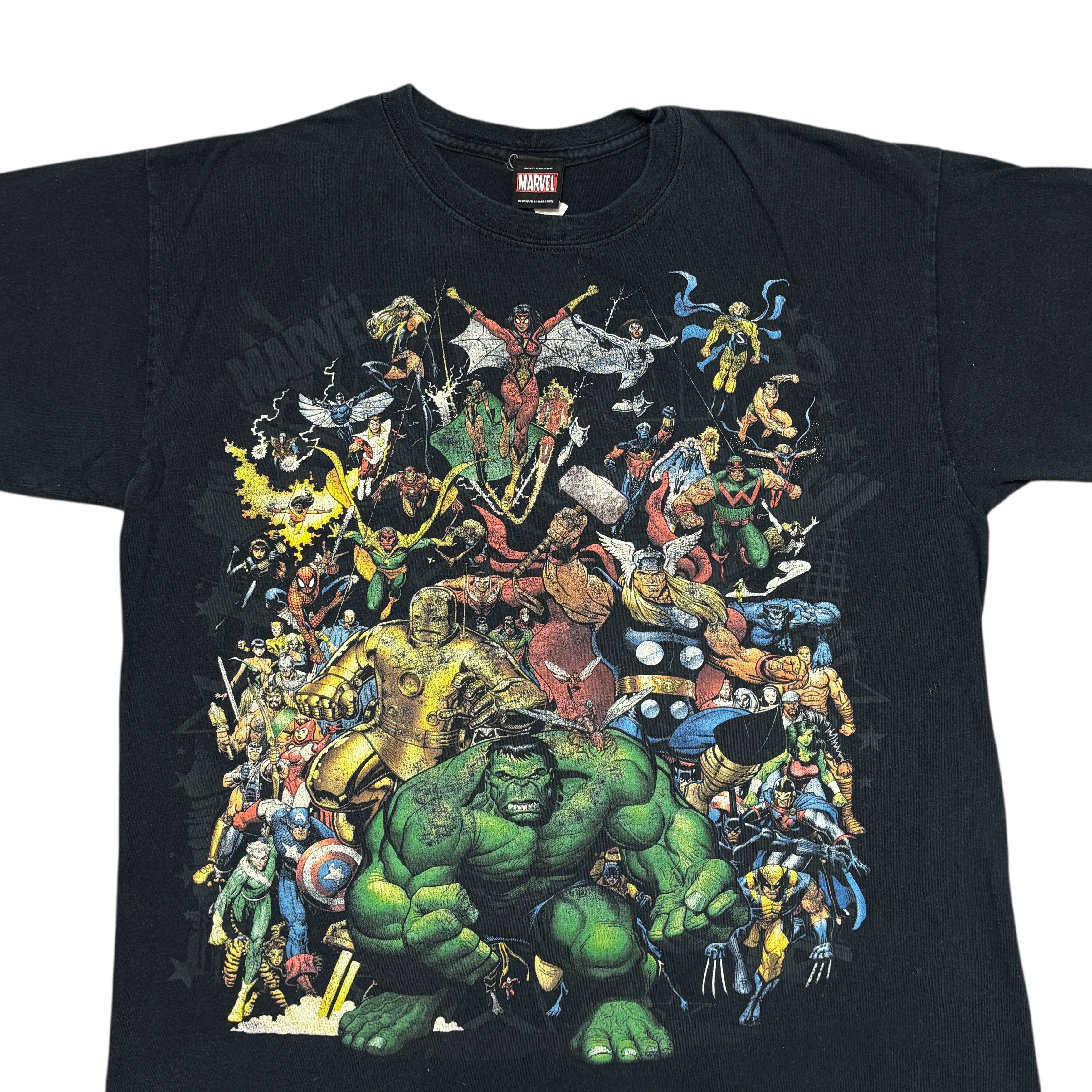 Marvel Comics Vintage Marvel Shirt Y2K Movie Promo Comics Hulk Spider Man Size US L / EU 52-54 / 3 - 2 Thumbnail