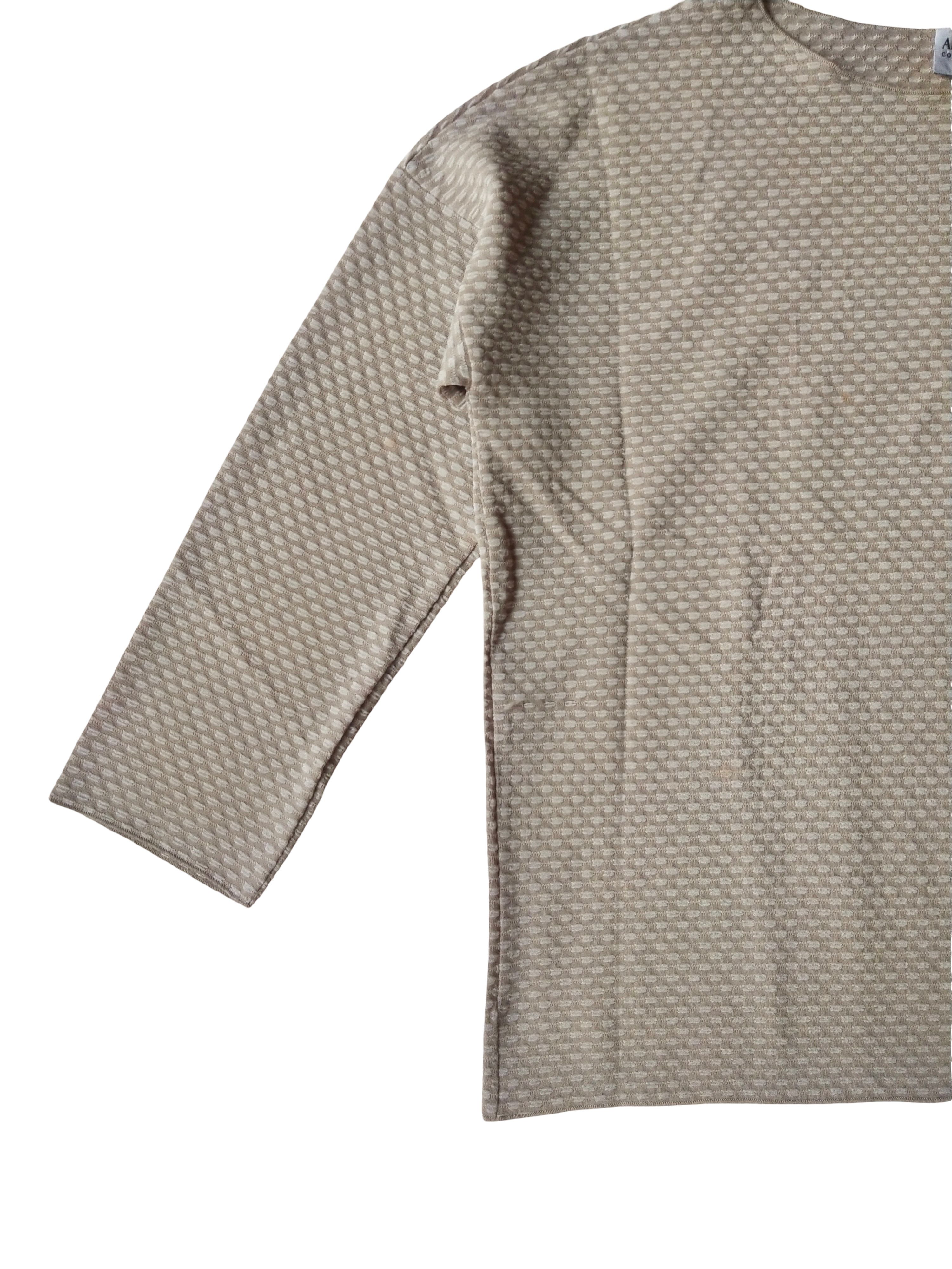 Armani Collezioni Armani Collezioni Made in Italy Textured Boat-Neck Top Size L / US 10 / IT 46 - 5 Thumbnail