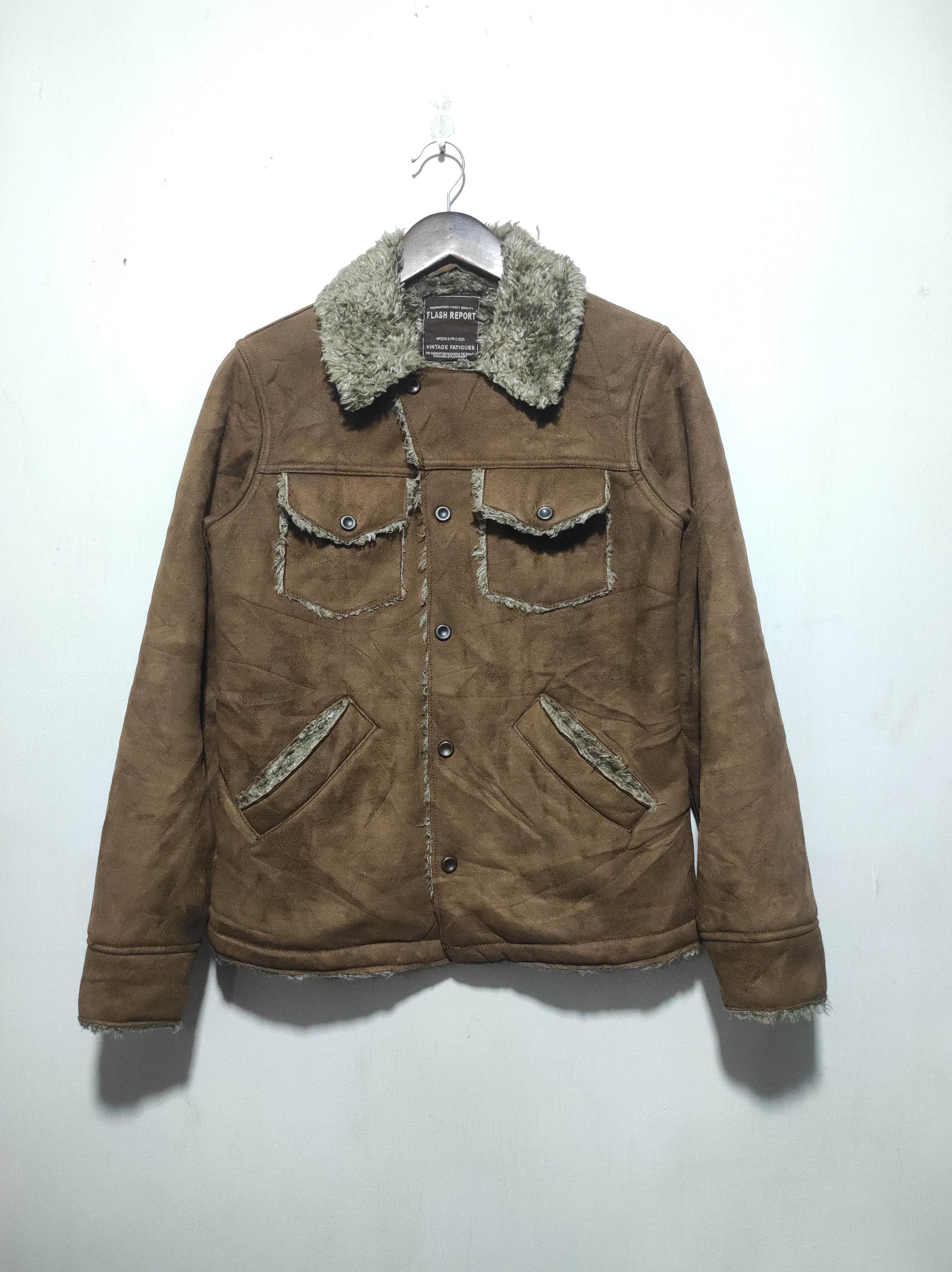 14th Addiction Flash Report Vintage Fatigues Suede Parka Jacket Size US S / EU 44-46 / 1 - 2 Thumbnail