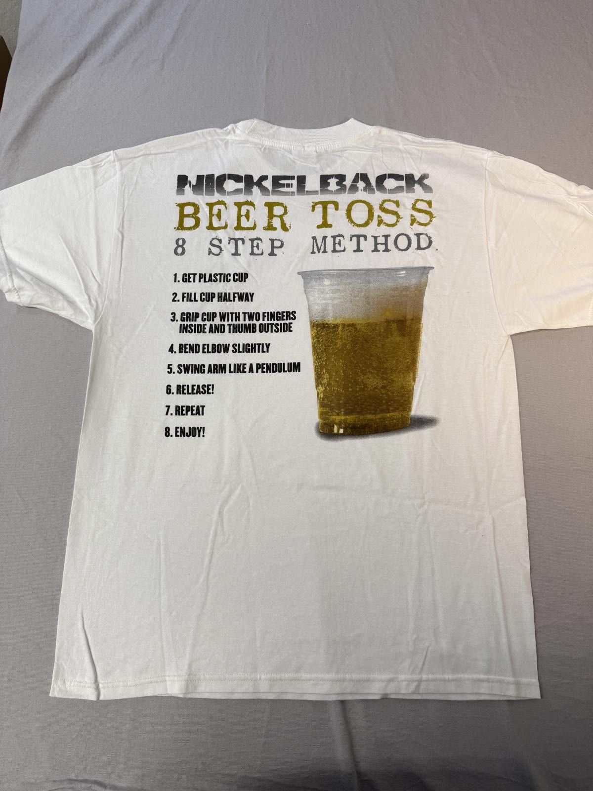 Designer Nicelback Band T-shirt - Beer Toss Method Tee L Size US L / EU 52-54 / 3 - 1 Thumbnail