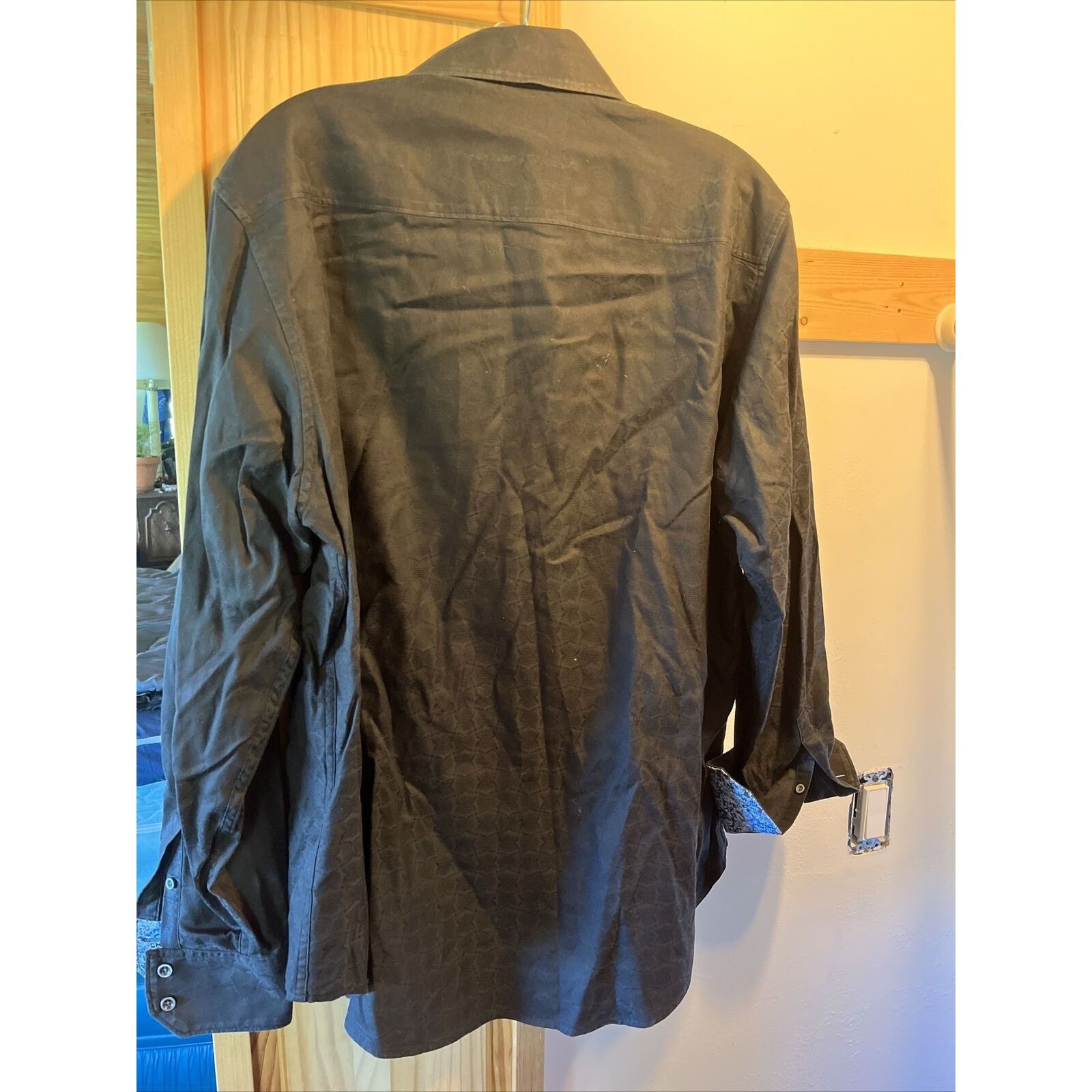 Robert Graham Robert Graham men’s M black long sleeve button cotton shirt Size US M / EU 48-50 / 2 - 9 Thumbnail