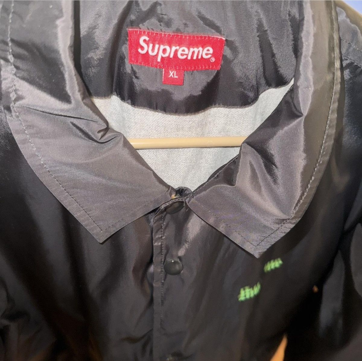 Supreme 2014 Supreme x H.R. Giger “Li” Coach Jacket Size US XL / EU 56 / 4 - 5 Thumbnail