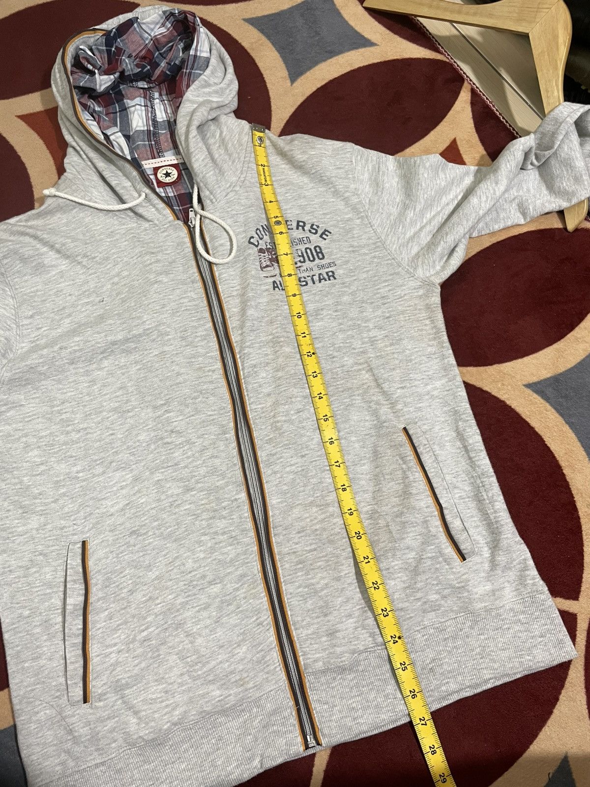 Japanese Brand Hoodie “converse double layer” y2k punk style lgbstyle Size US L / EU 52-54 / 3 - 4 Thumbnail