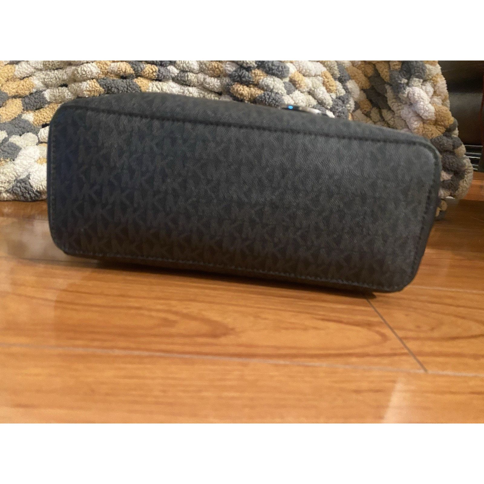 Michael Kors Michael Kors Jet Set Signature Shoulder Bag Blk Size ONE SIZE - 6 Thumbnail