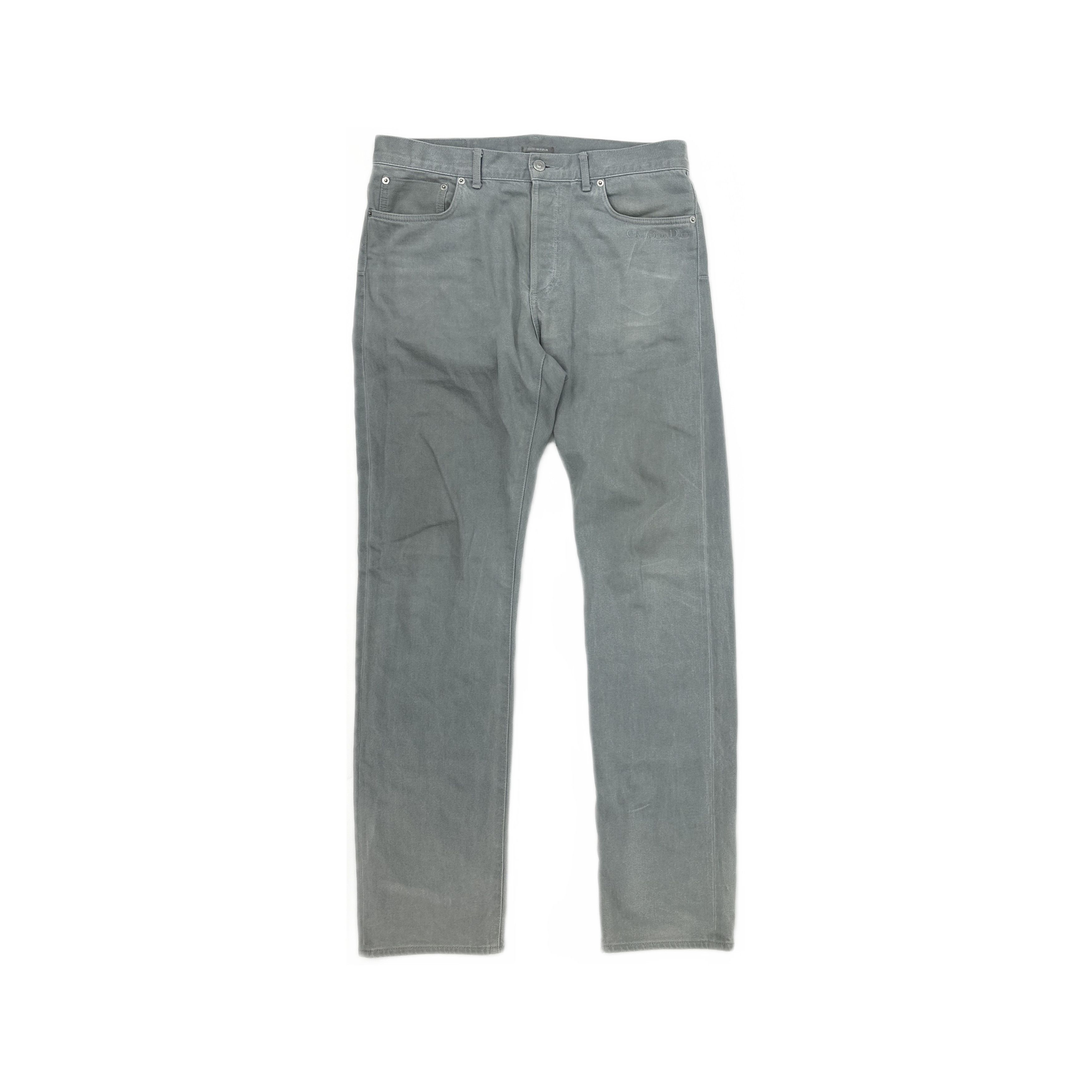 Dior Dior Logo Embroidery Straight Leg Jeans Size 33 Size US 33 - 1 Thumbnail