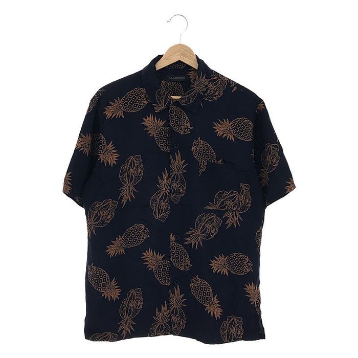 John Undercover Shirt Pineapple Rayon Open Collar Short Sleeve