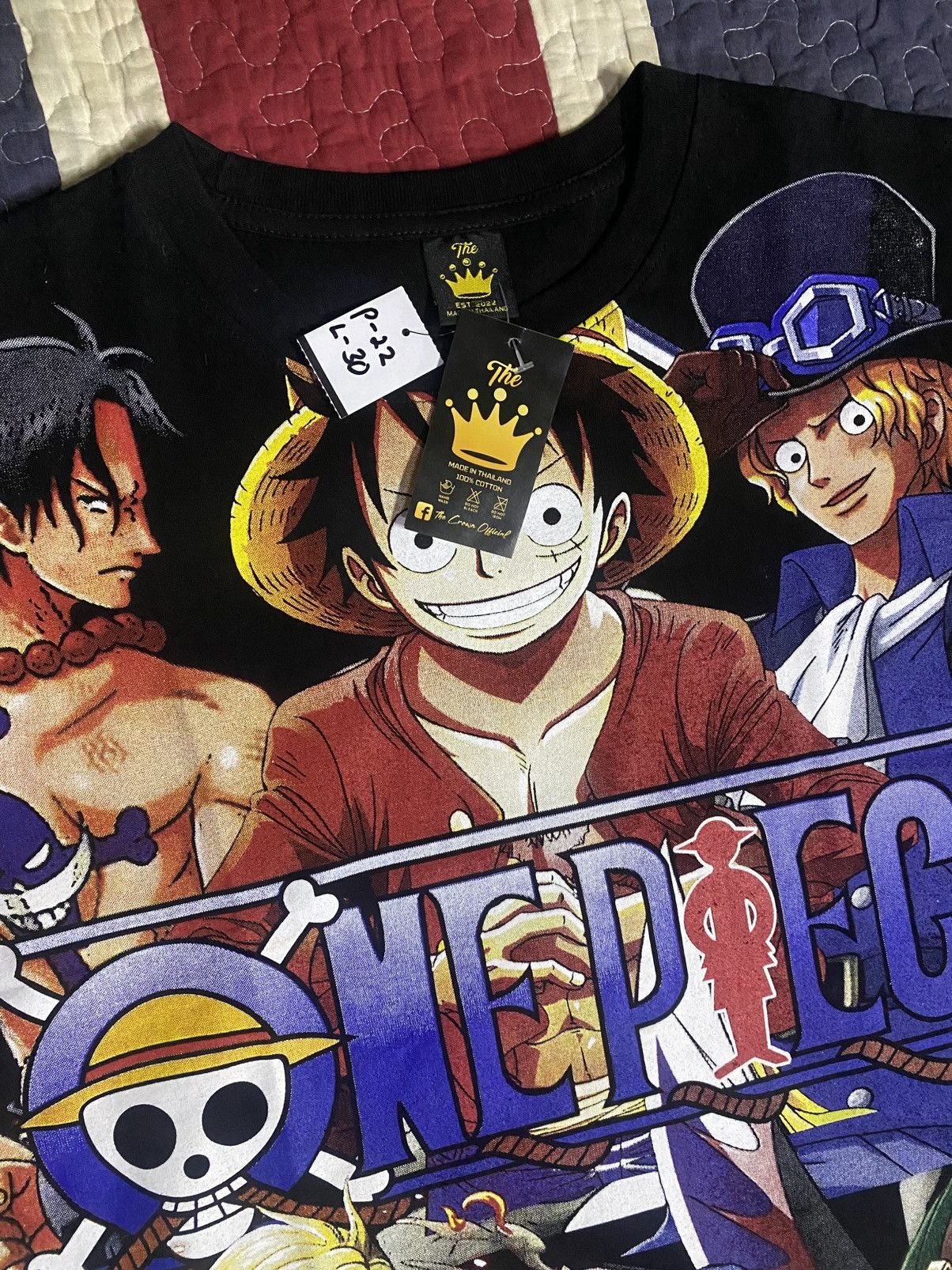 One Piece one piece x luffy x sabo x ace x fullcrew strawhat x anime Size US L / EU 52-54 / 3 - 4 Thumbnail