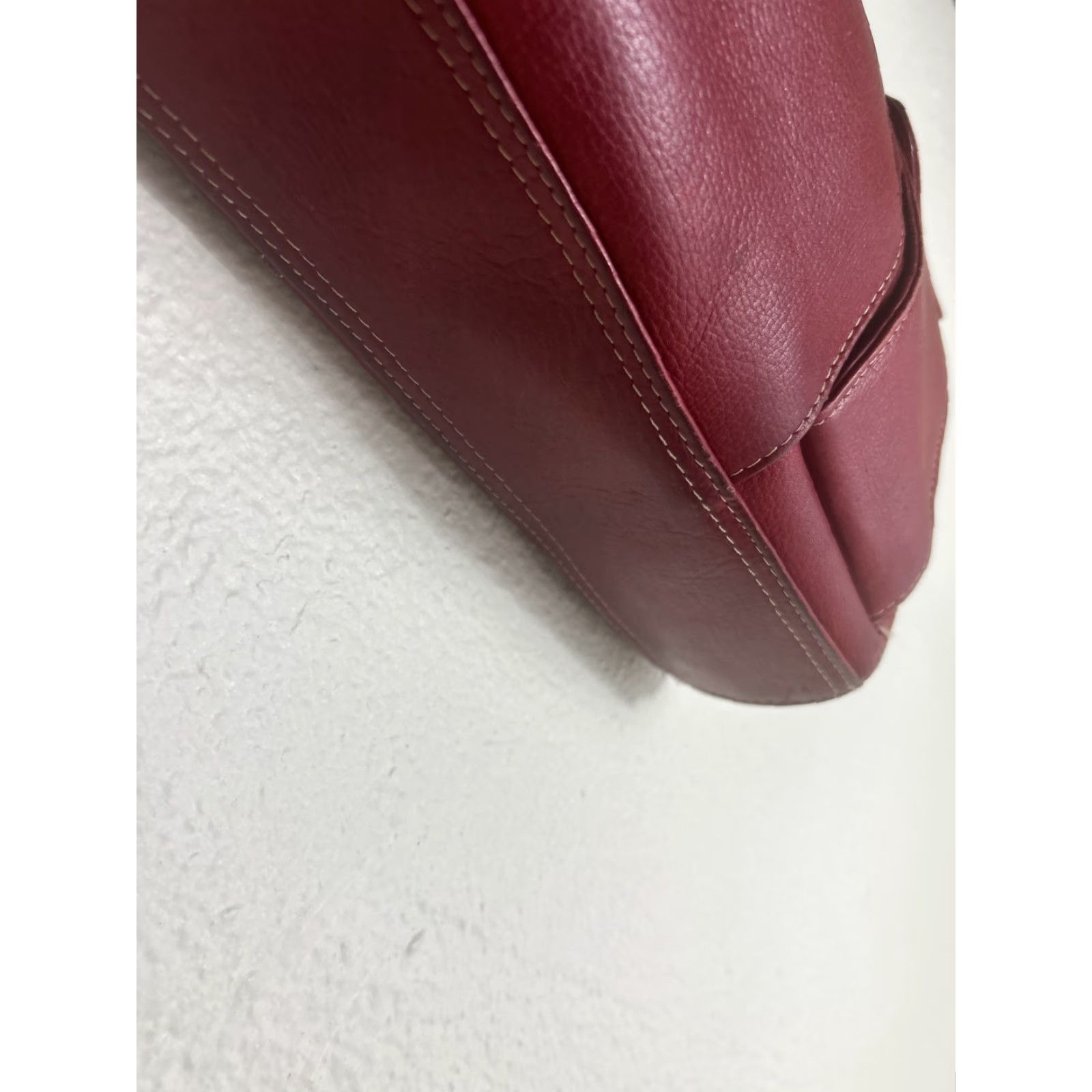 Wilson VINTAGE Wilson’s Leather Shoulder Bag Red Pebbled 13x11x3 Stains Women Pebbles Size ONE SIZE - 7 Thumbnail