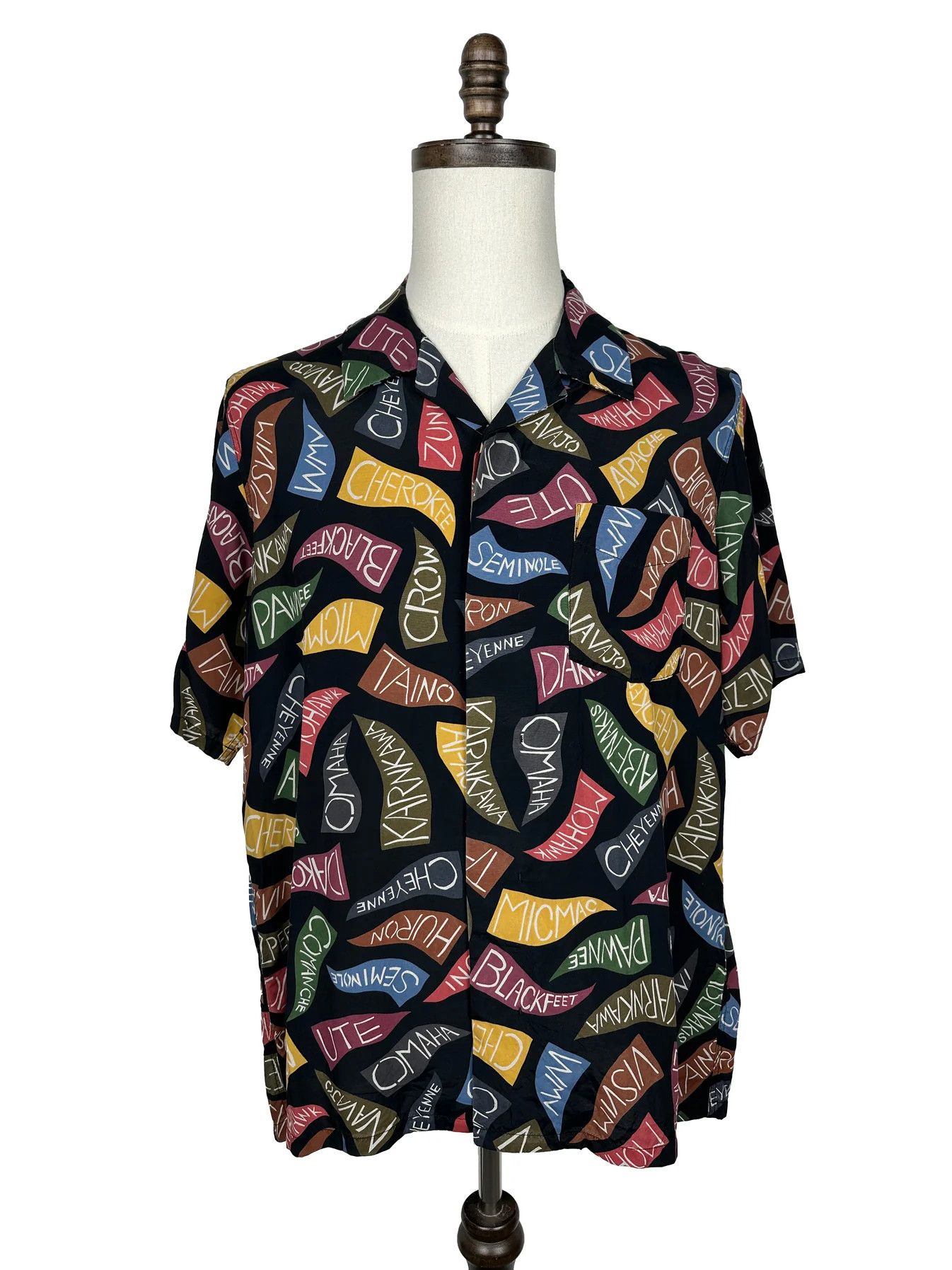 Visvim SS19 Free Edge Shirt S/S Pennants Size US XL / EU 56 / 4 - 1 Thumbnail