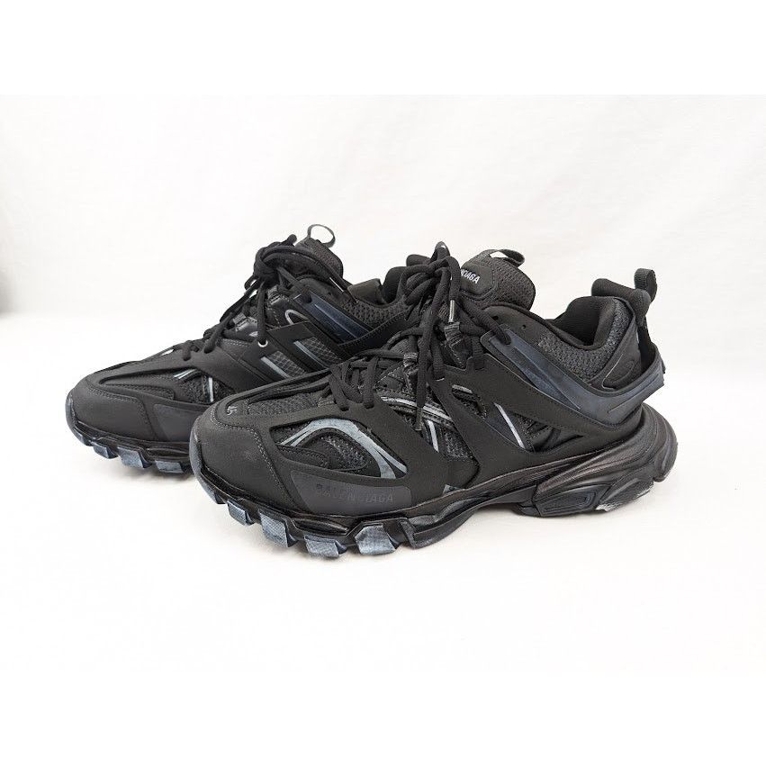 Balenciaga o1rshd1 Track Low-Top Sneakers in Faded Black Size US 12 / EU 45 - 17 Thumbnail