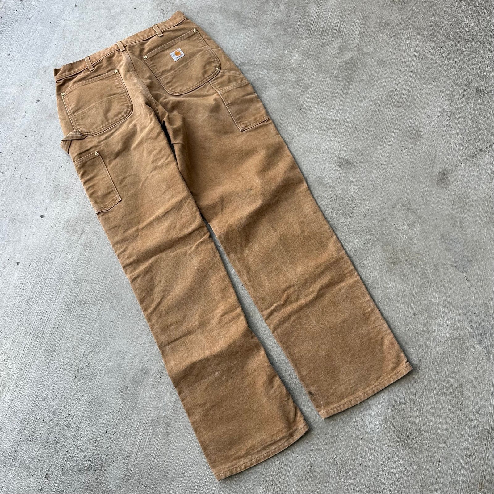 Carhartt × Vintage Carhartt brown double knee work wear carpenter pants 30x35 Size US 30 / EU 46 - 5 Thumbnail