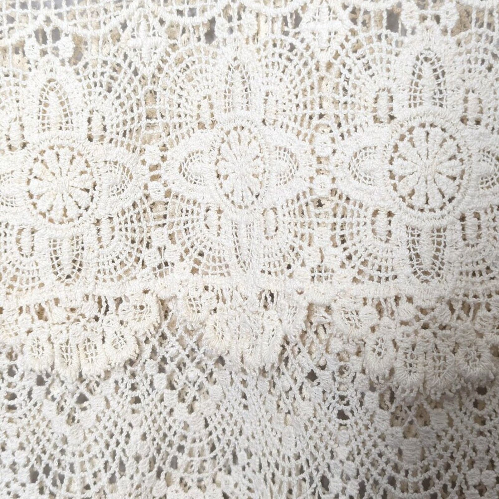 Free People Free People Intimately Cream Crochet Lace Scoop Neck Tank Size S / US 4 / IT 40 - 6 Thumbnail