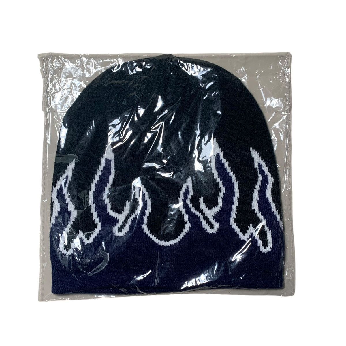 Other Blue Flame Knitted Streetwear Beanie Size ONE SIZE - 2 Thumbnail