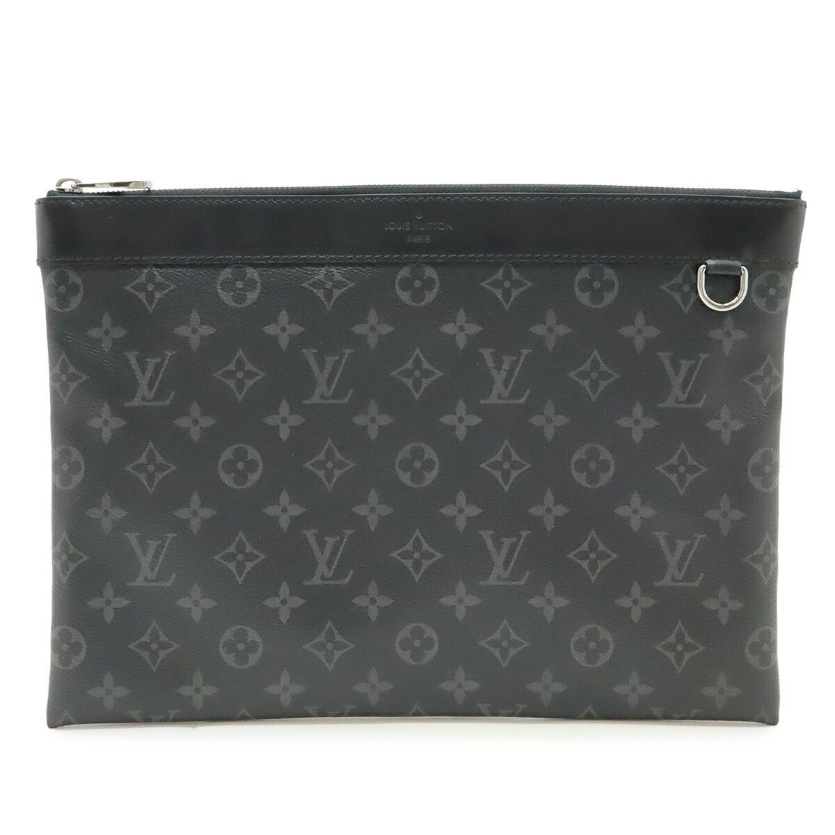 Louis Vuitton Louis Vuitton Louis Vuitton Pochette Discovery Monogram Eclipse Clutch Bag Textile Clutch Bag M62291 DUTY FREE for USA Size ONE SIZE - 1 Thumbnail
