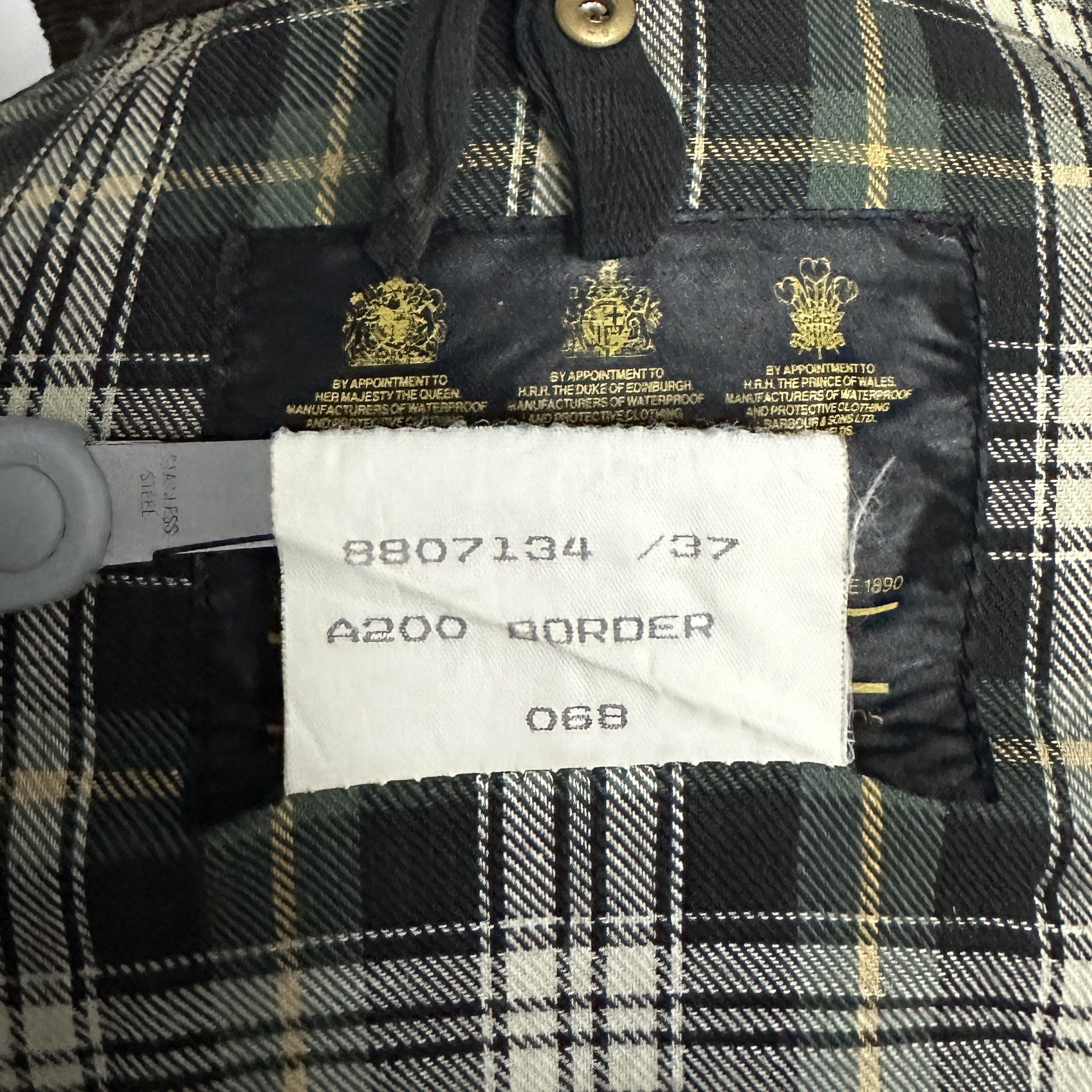 Barbour Vintage BARBOUR A200 Border Wax Jacket C40/102CM England Size US L / EU 52-54 / 3 - 18 Thumbnail