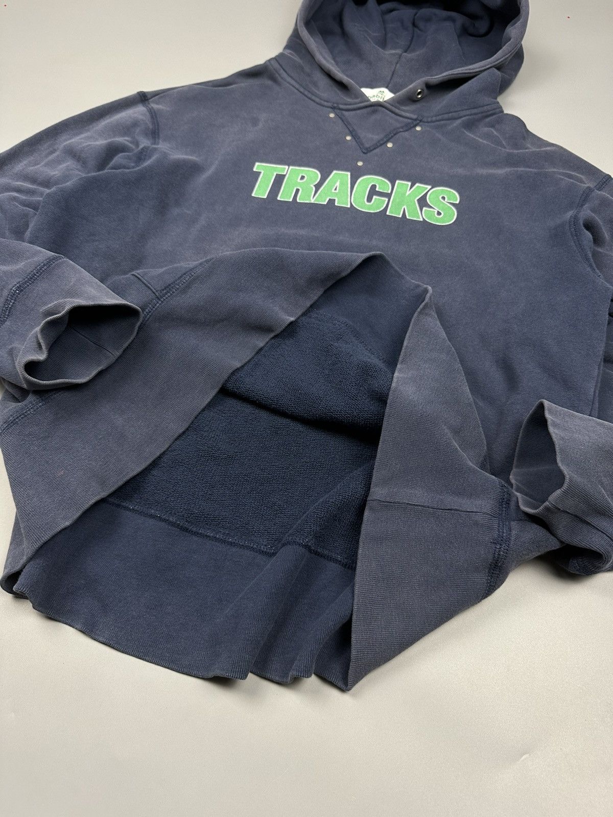 INHABIT × Japanese Brand Vintage Inhabitant 45 Track V Neck Hoodie Size US L / EU 52-54 / 3 - 5 Thumbnail