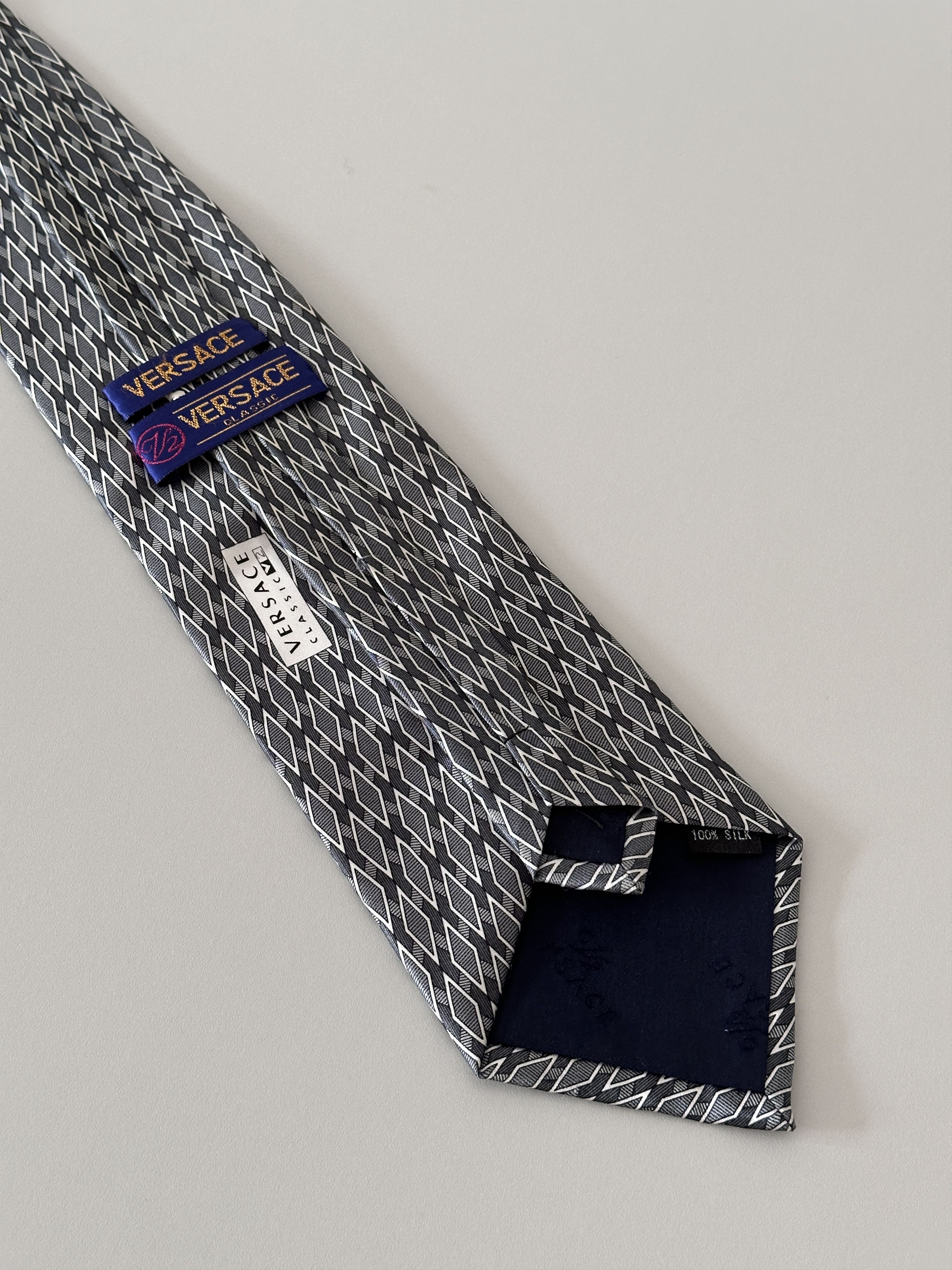 Versace × Versace Jeans Couture Versace Classic V2 Silk Tie Size ONE SIZE - 7 Thumbnail