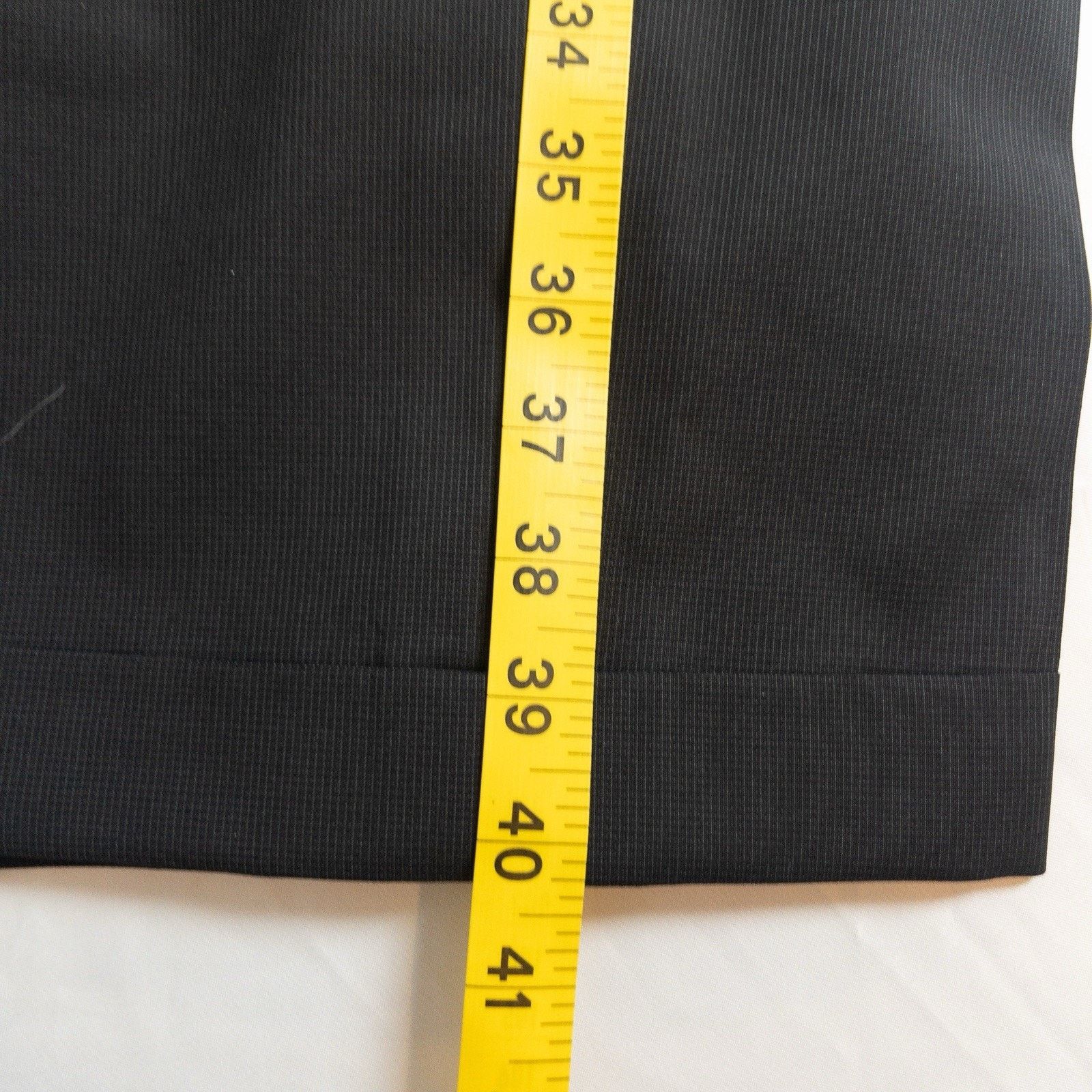 Canali Canali Mens Dress Pants 36x27 Black Wool Pleated A78220/99 Size 34R - 15 Thumbnail