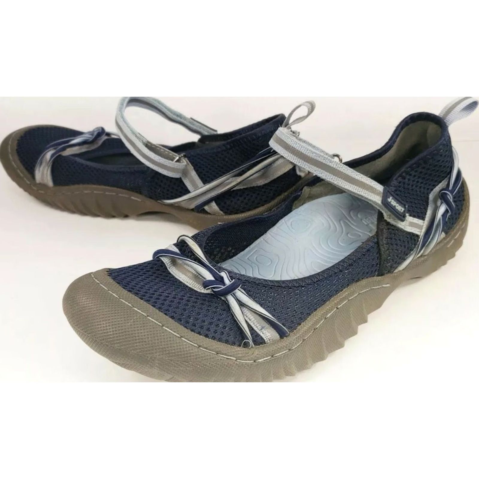 Vintage JAMBU Hazel Women's Strappy Flats Sandal Size 7M Blue Flats Casual Comfort Shoes Womens Size US 8 / IT 38 - 2 Thumbnail