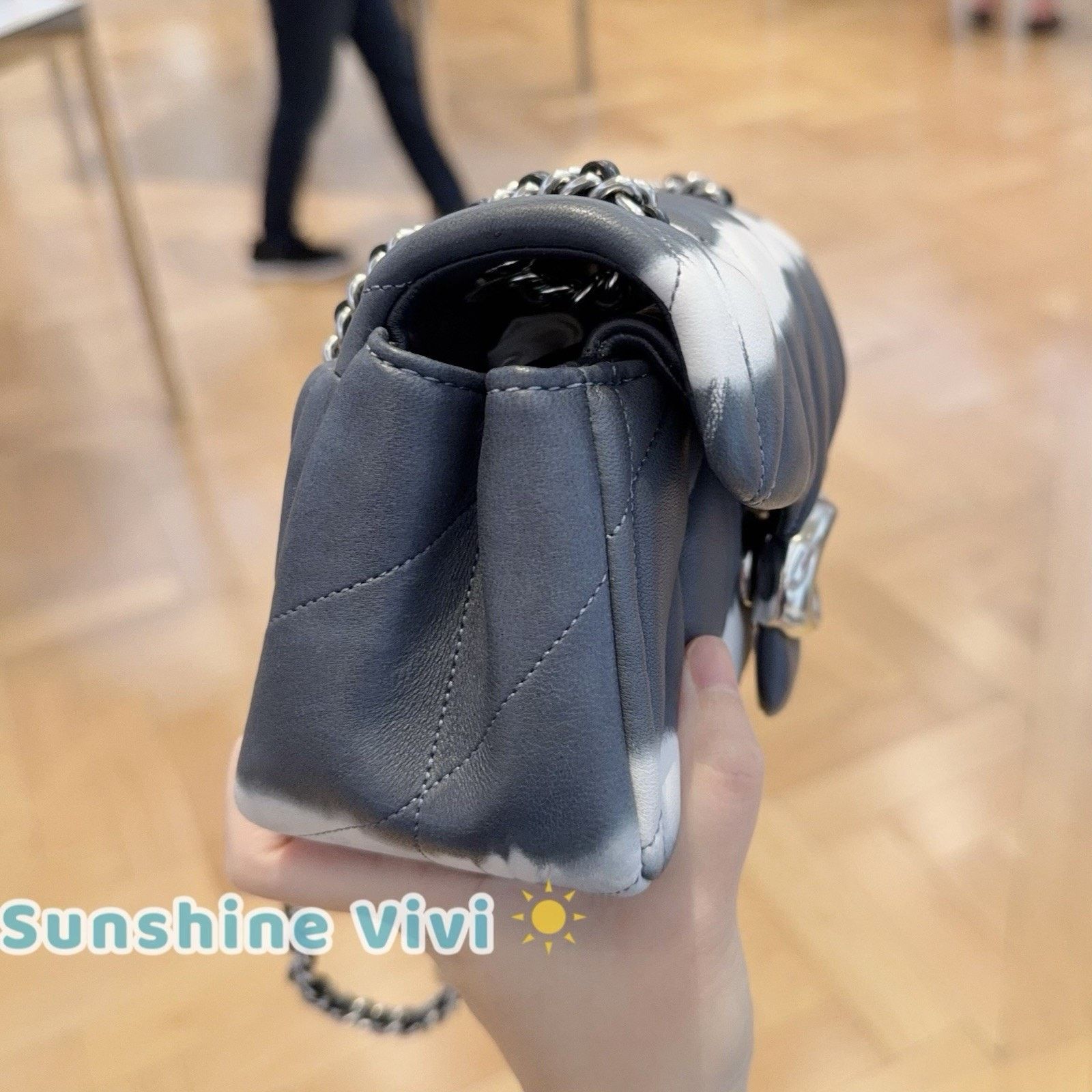 Coach NWT COACH CU080 Quilted Tabby Shoulder Bag 20 Midnight Navy Size ONE SIZE - 3 Thumbnail