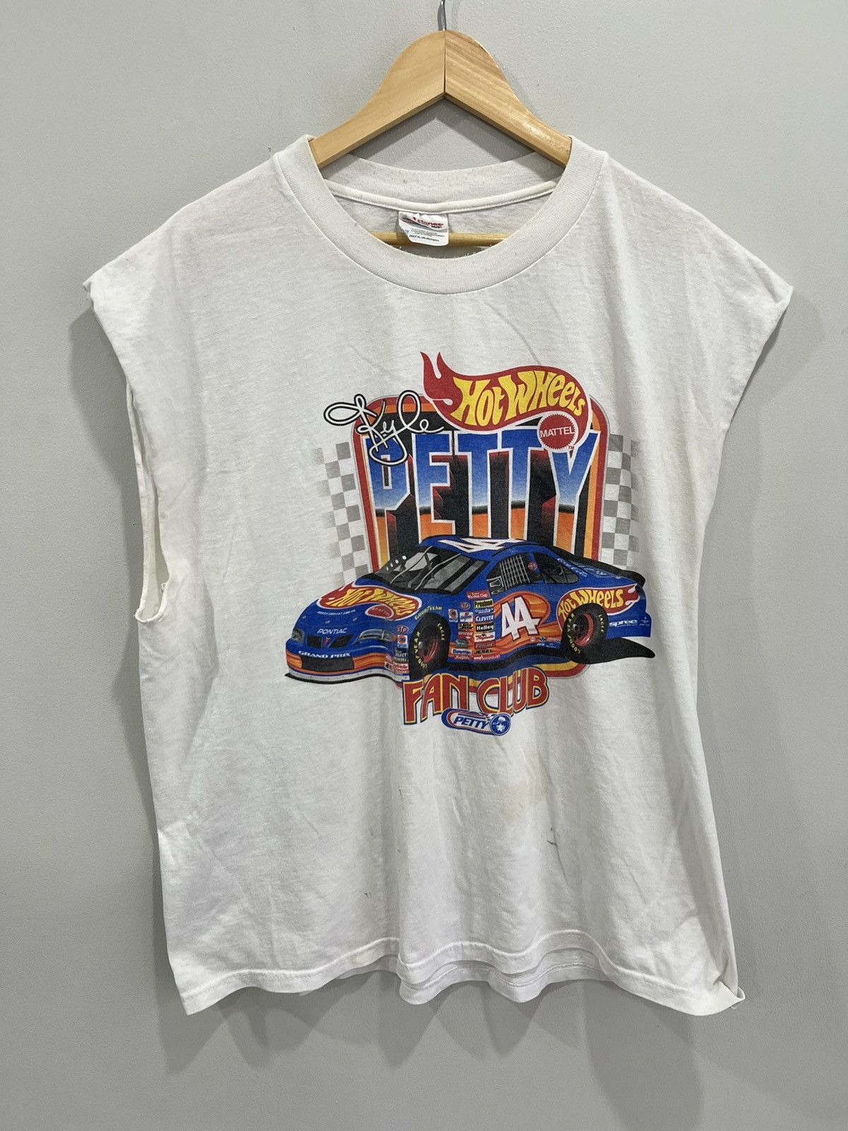 Vintage Vintage Sleeveless Racing Tee Shirt Petty hot wheels 1999 Size US XL / EU 56 / 4 - 1 Thumbnail