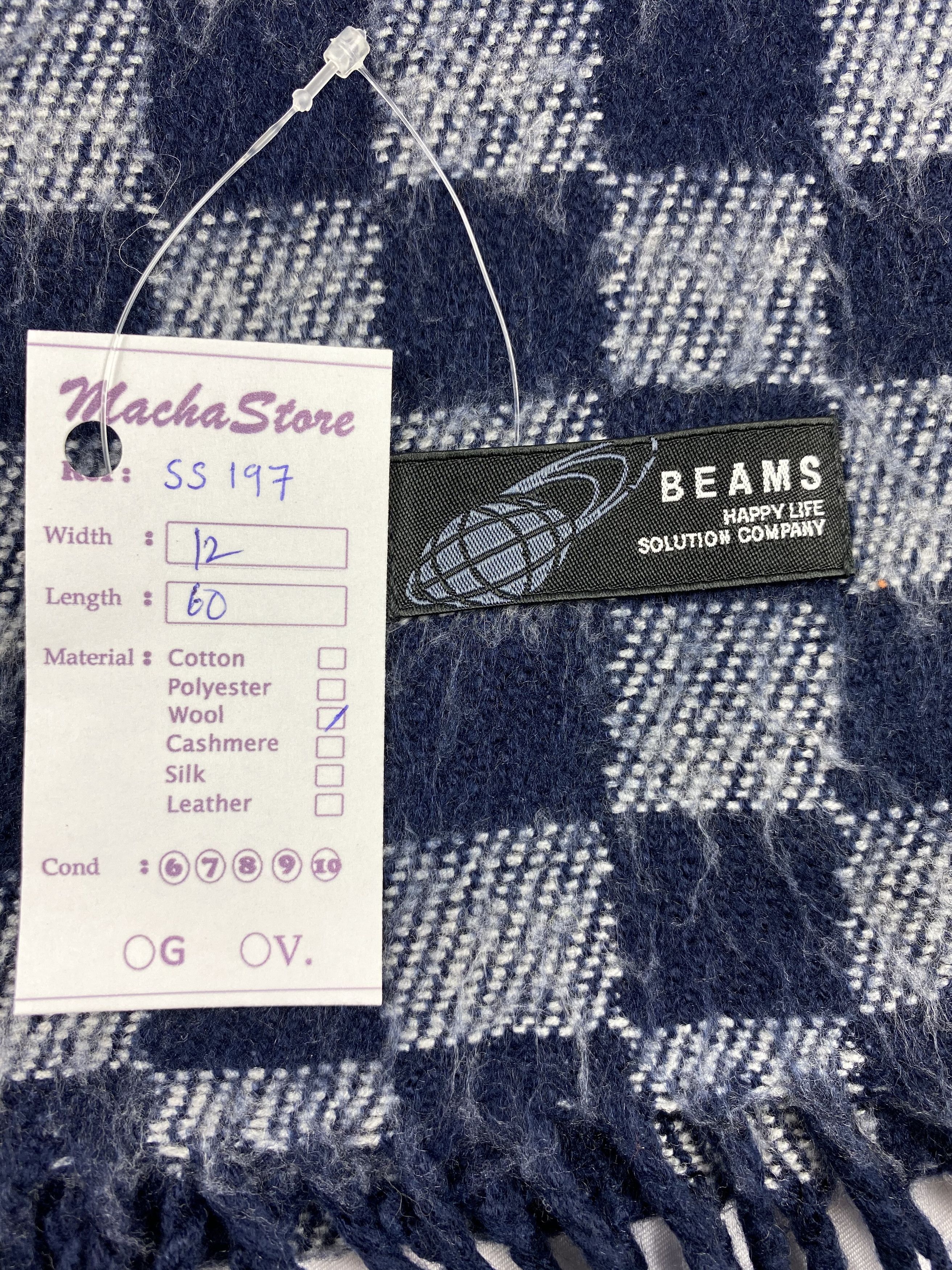 Beams Plus Vintage Beams Scarf / Muffler / Neckwear Size ONE SIZE - 3 Thumbnail