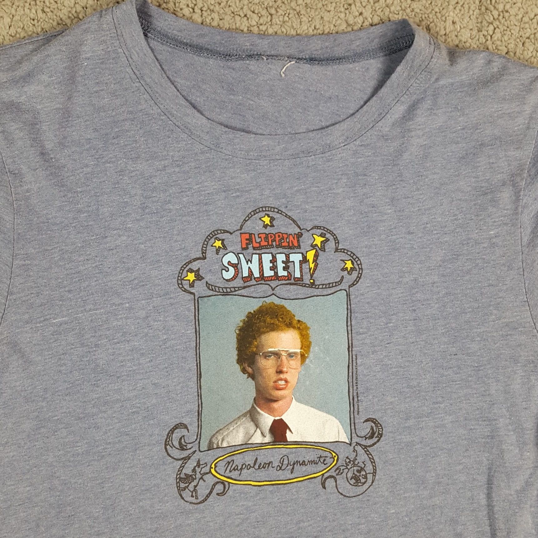 Vintage VINTAGE Napoleon Dynamite Movie T-Shirt Women Large Blue Short Sleeve Y2K Retro 90s Size L / US 10 / IT 46 - 2 Thumbnail