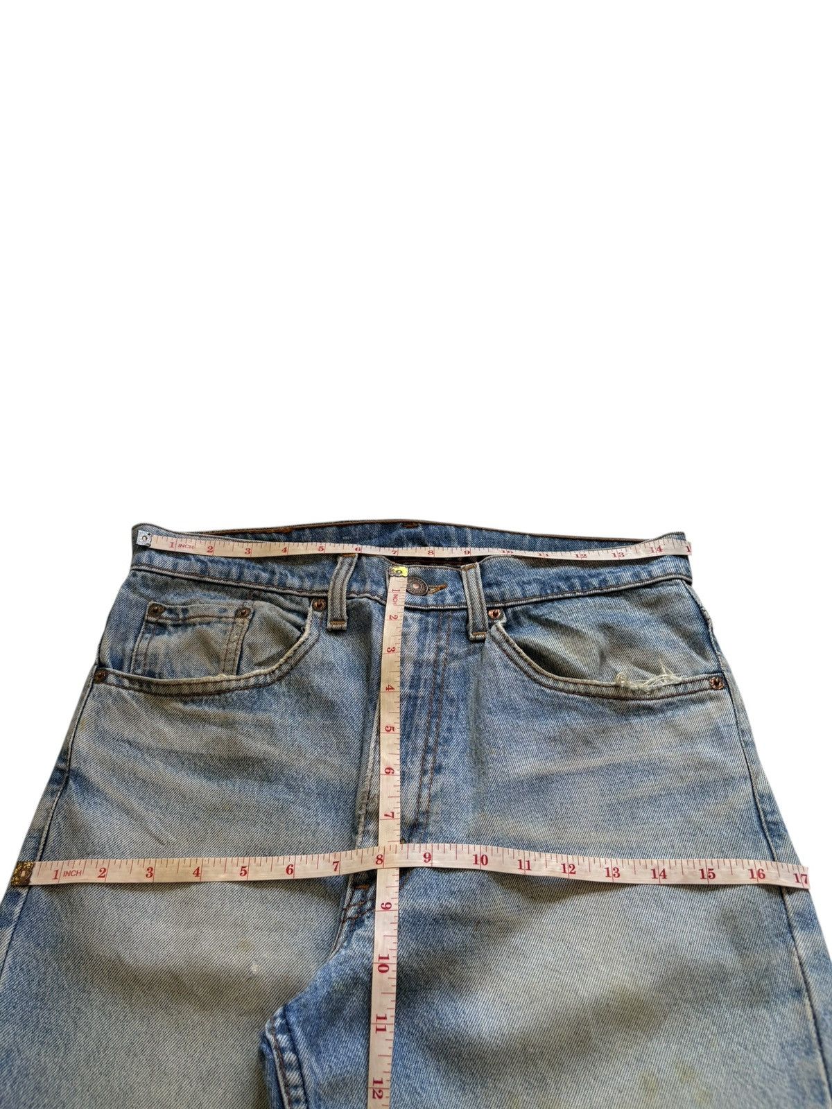 Levi's Vintage 90s Levis Mud Wash Distressed Loose Jeans Size US 30 / EU 46 - 11 Thumbnail