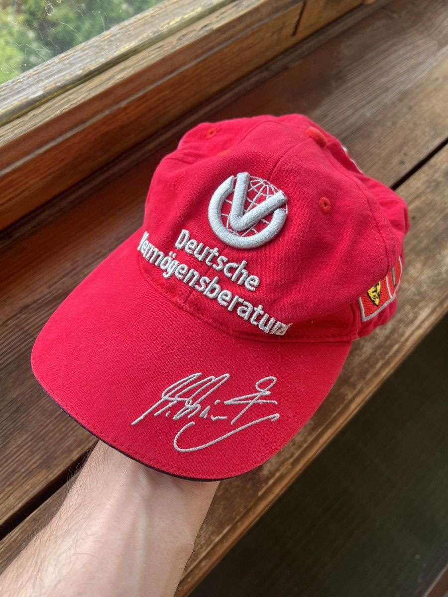 Vintage Vintage F-1 Ferrari Schumacher Racing Trapper Hat Y2K Size ONE SIZE - 1 Thumbnail