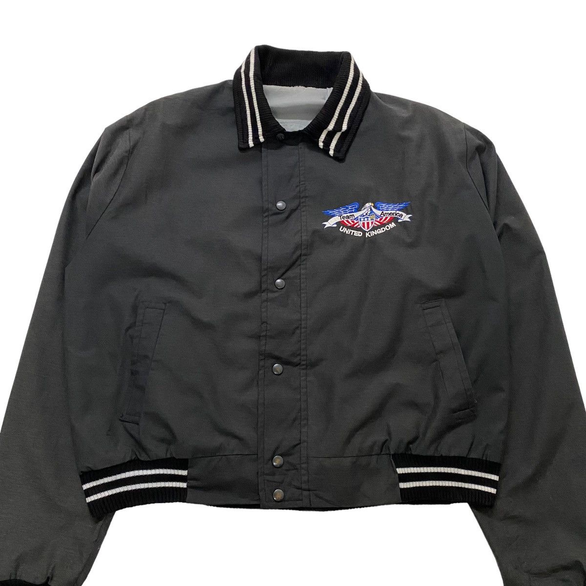 Vintage ☀️Vintage United Kingdom team American classic biker jacket Size US L / EU 52-54 / 3 - 4 Thumbnail