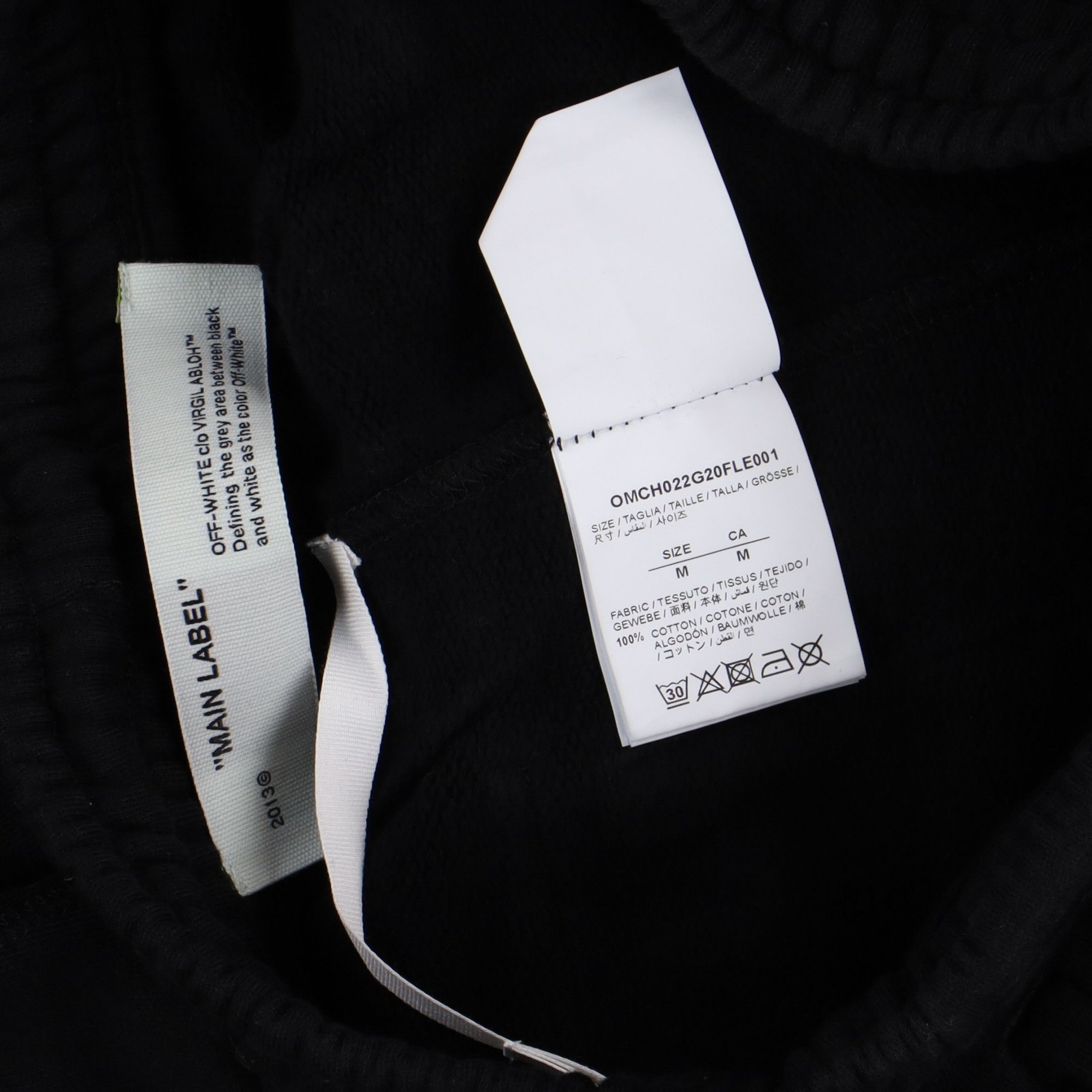 Off-White Black Tape Diagonals Logo Sweatpants Size US 32 / EU 48 - 6 Thumbnail