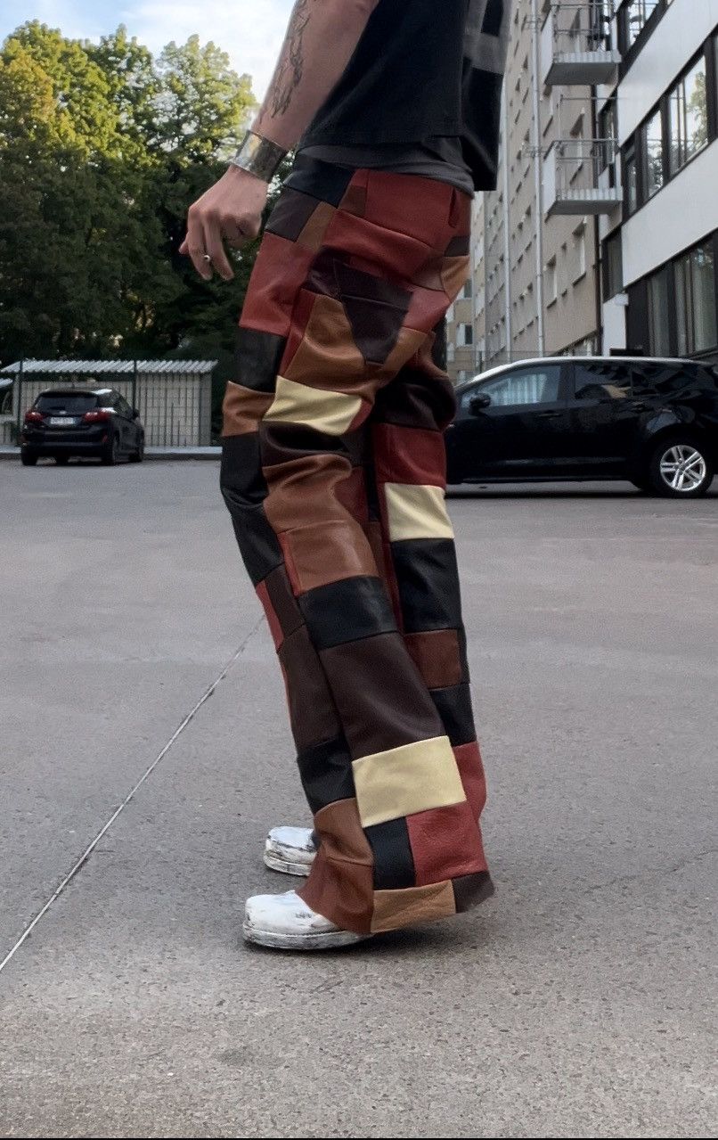 Other Handmade Flared Leather Pants Size US 31 - 11 Thumbnail