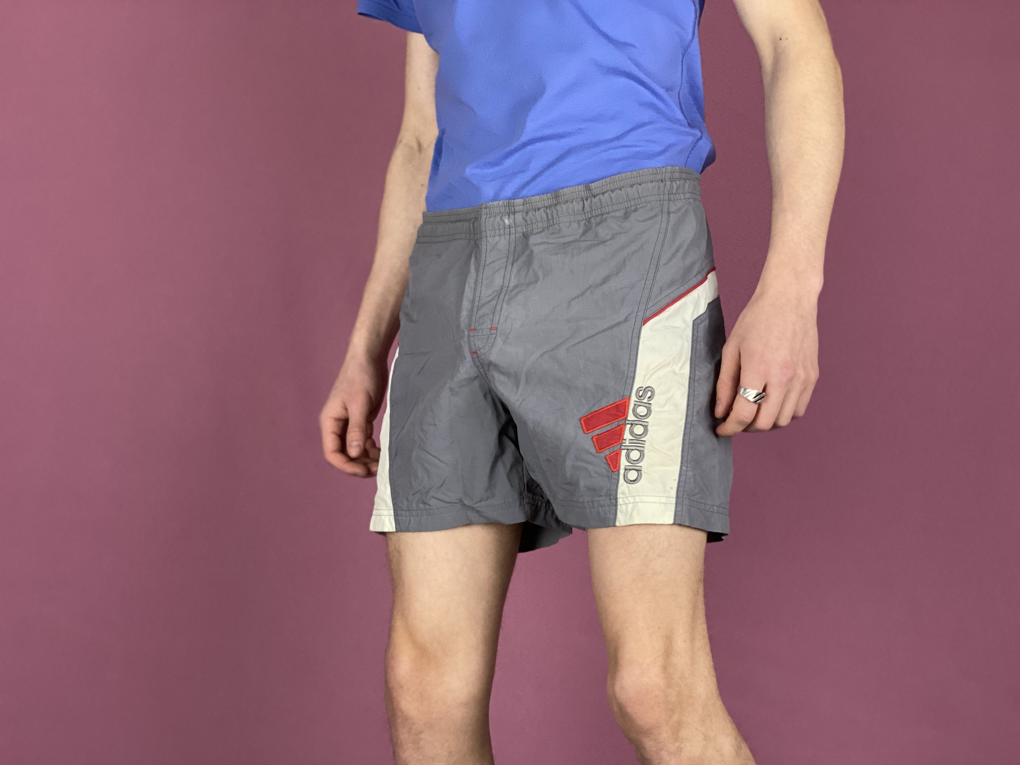 Adidas × Vintage Adidas Vintage Men's Sport Shorts - S Size US 30 / EU 46 - 2 Thumbnail