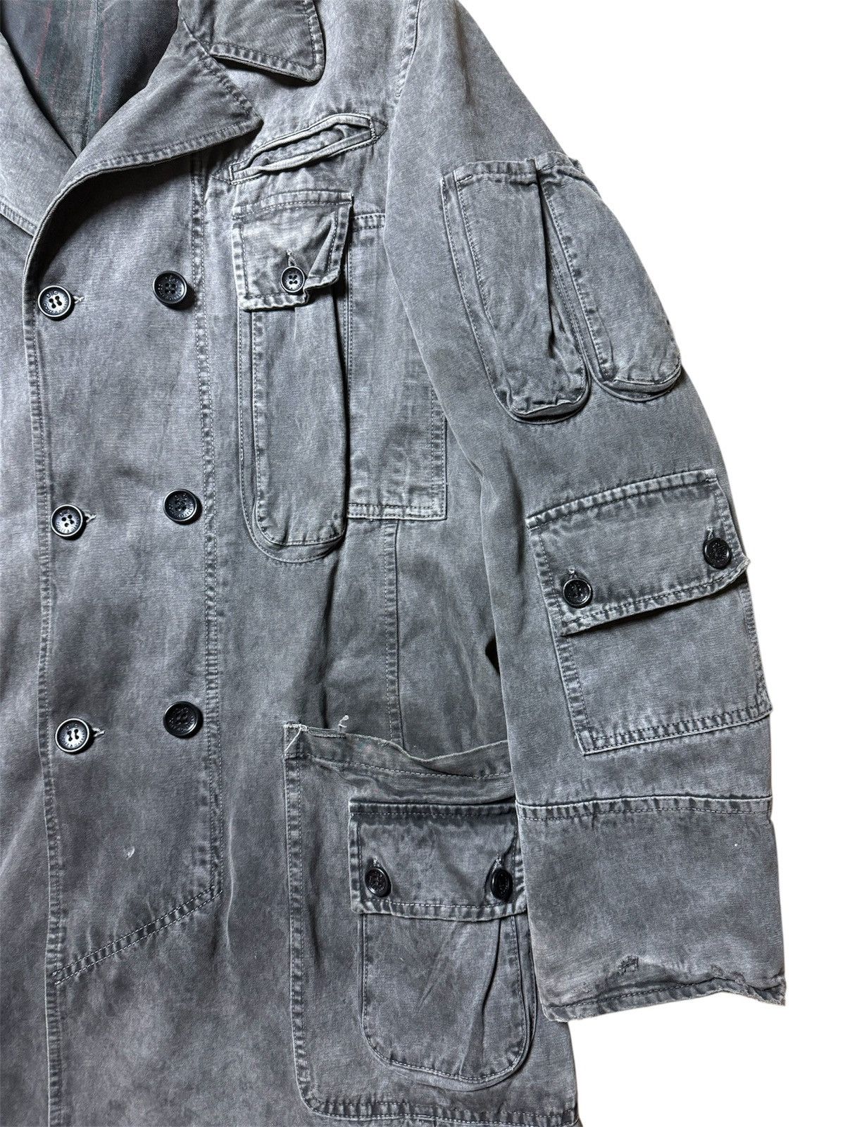Dolce & Gabbana A/W03 Runway Multi Pocket Military Coat Size US S / EU 44-46 / 1 - 4 Thumbnail